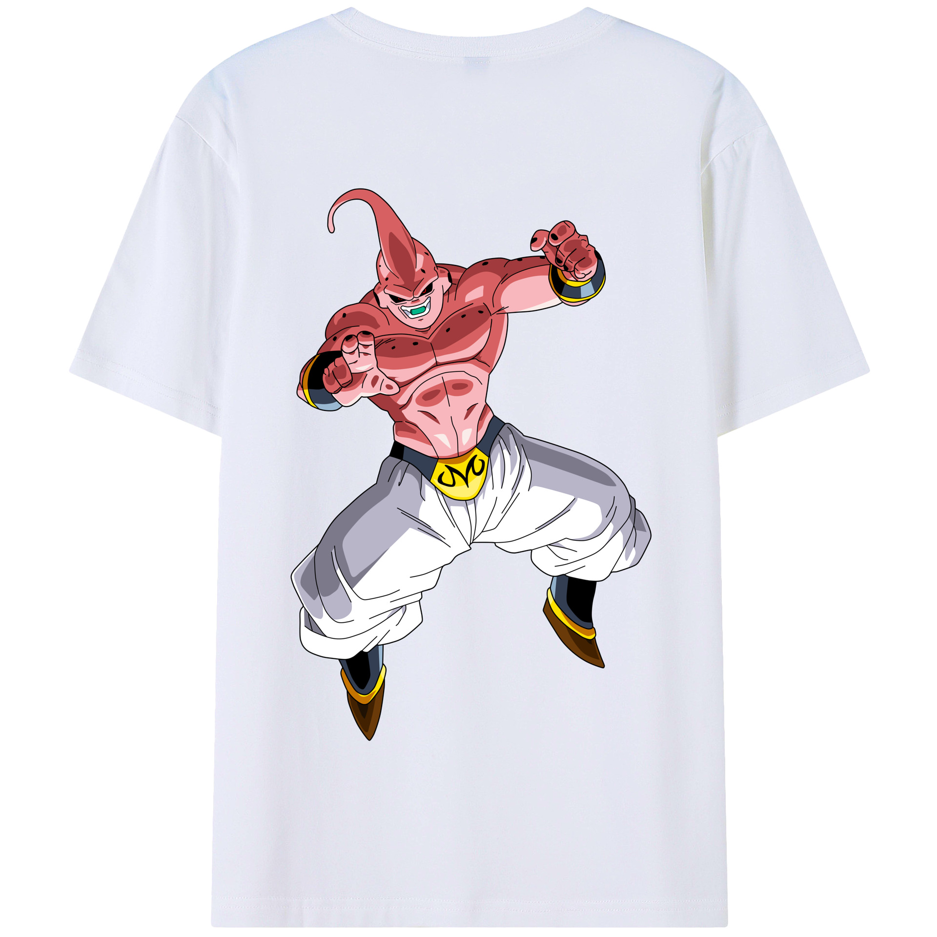 （画像用） ドラゴンボール 魔人ブウ DRAGON BALL Majin Buu 綿100％半袖Tシャツ（背面プリント）