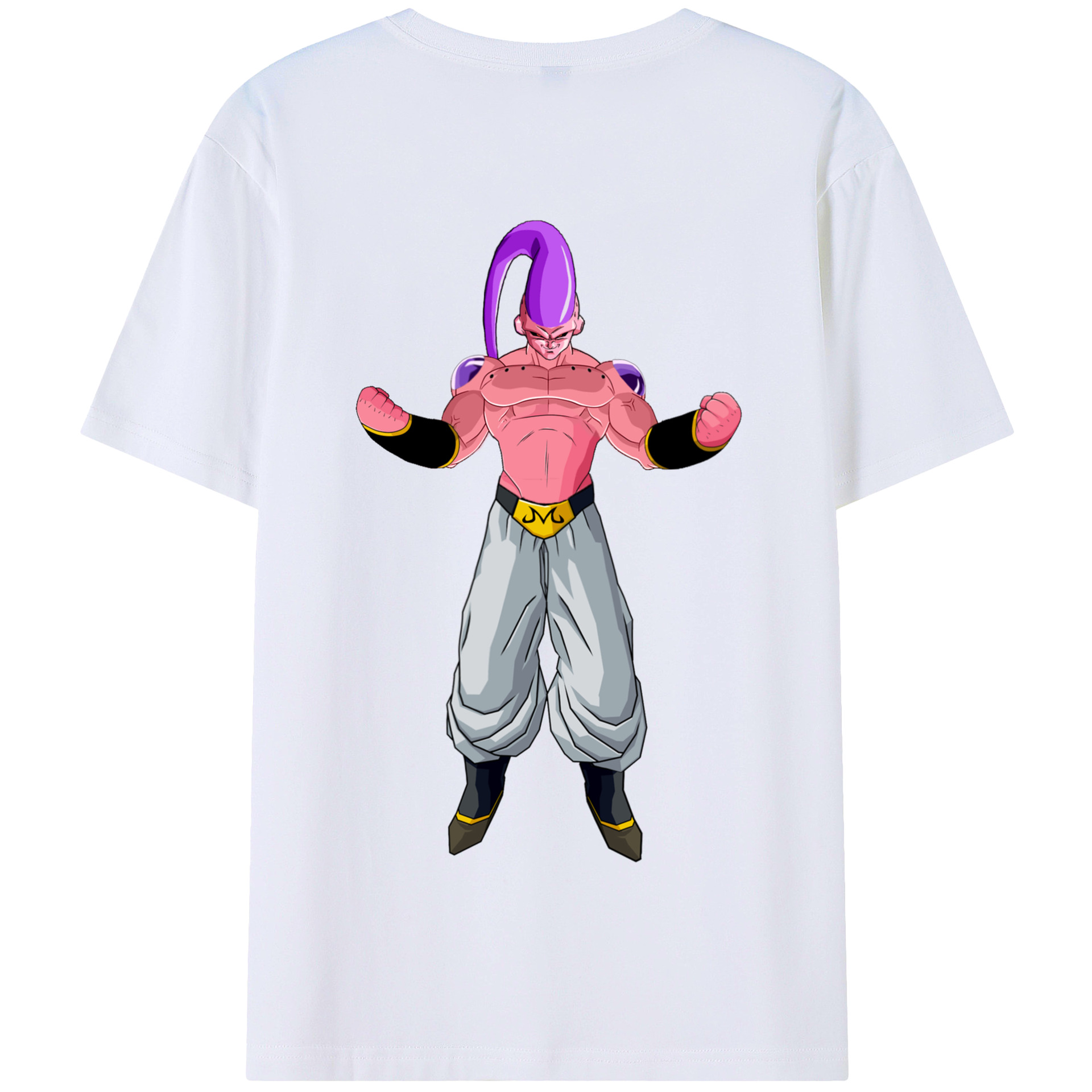 （画像用） ドラゴンボール 魔人ブウ DRAGON BALL Majin Buu 綿100％半袖Tシャツ（背面プリント）