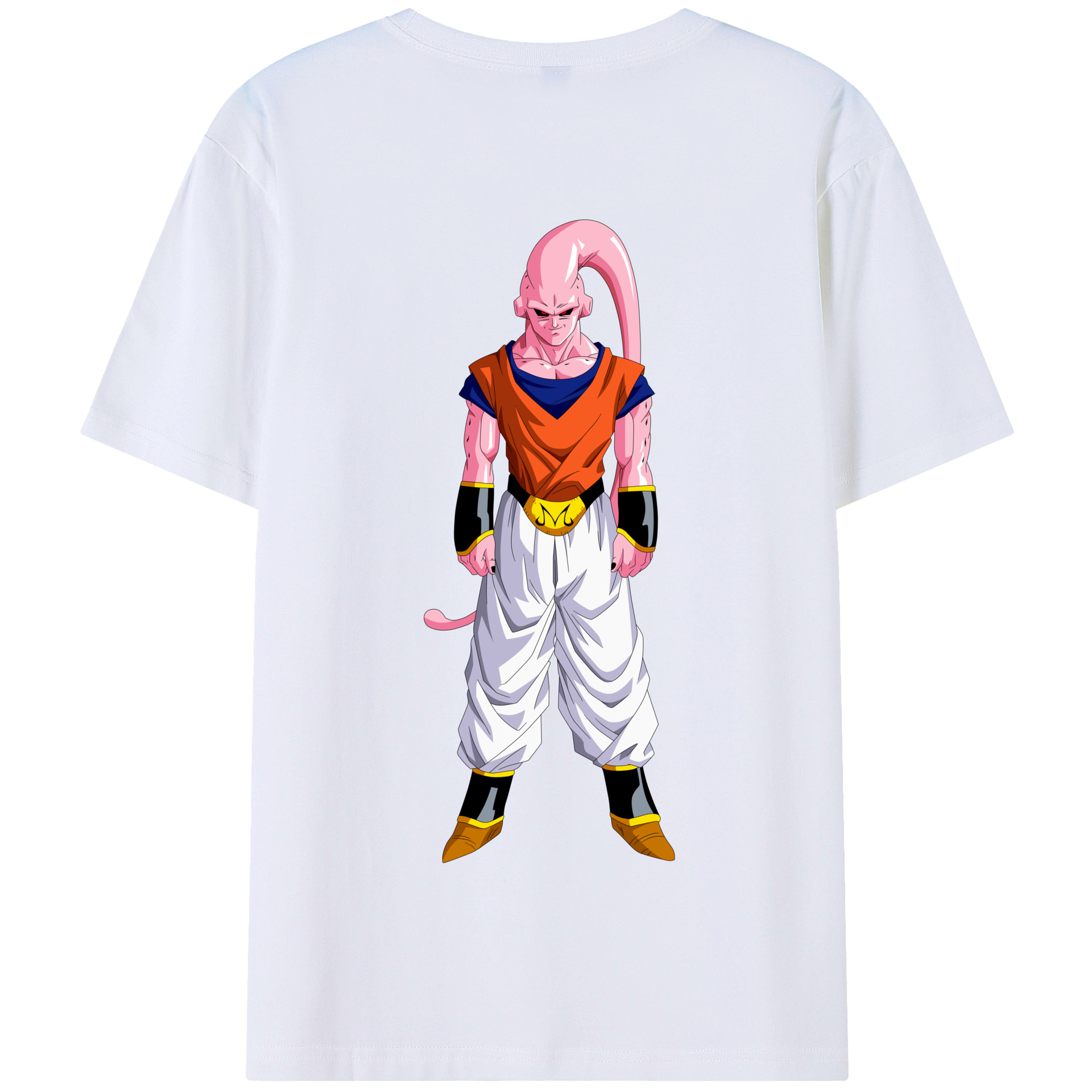 （画像用） ドラゴンボール 魔人ブウ DRAGON BALL Majin Buu 綿100％半袖Tシャツ（背面プリント）