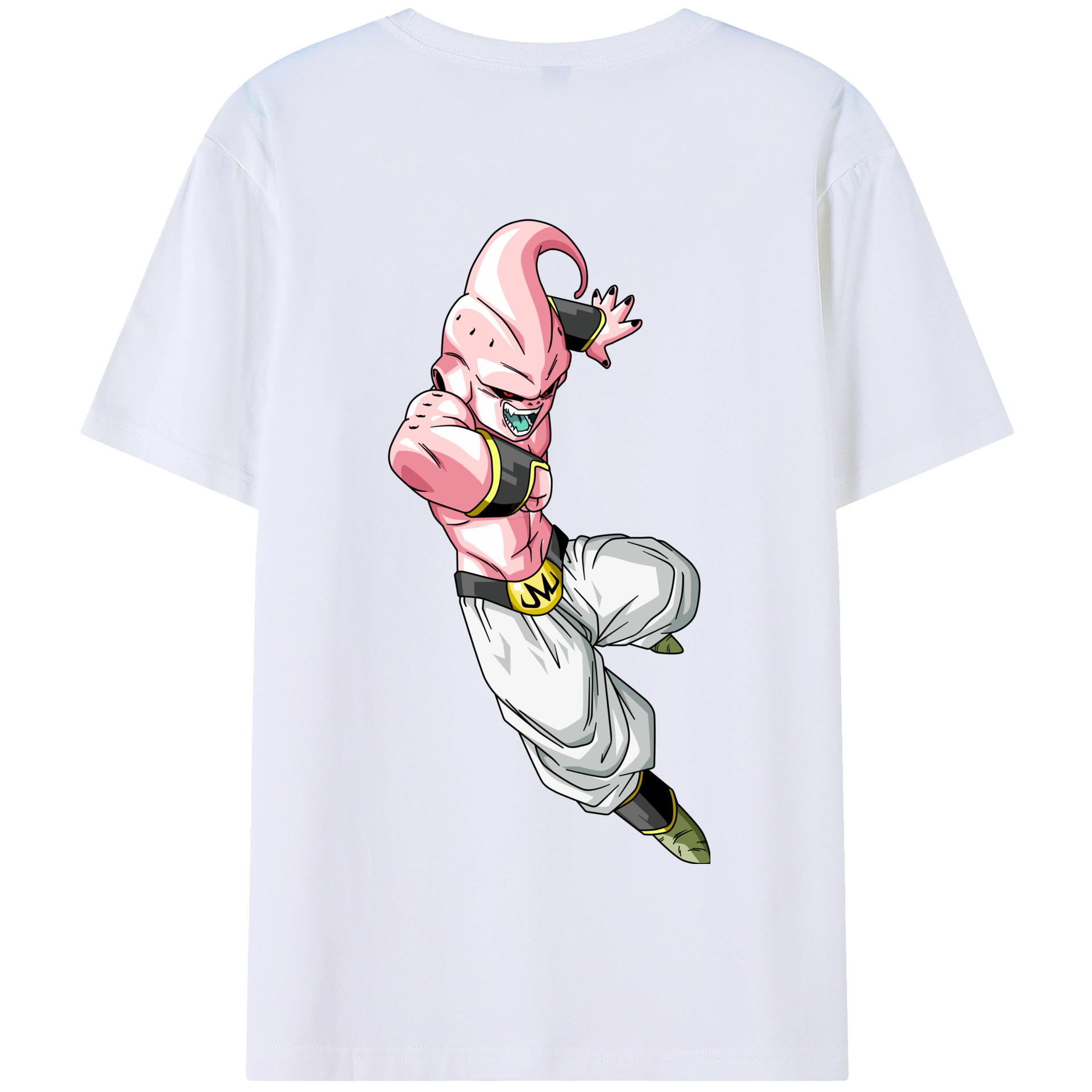 （画像用） ドラゴンボール 魔人ブウ DRAGON BALL Majin Buu 綿100％半袖Tシャツ（背面プリント）