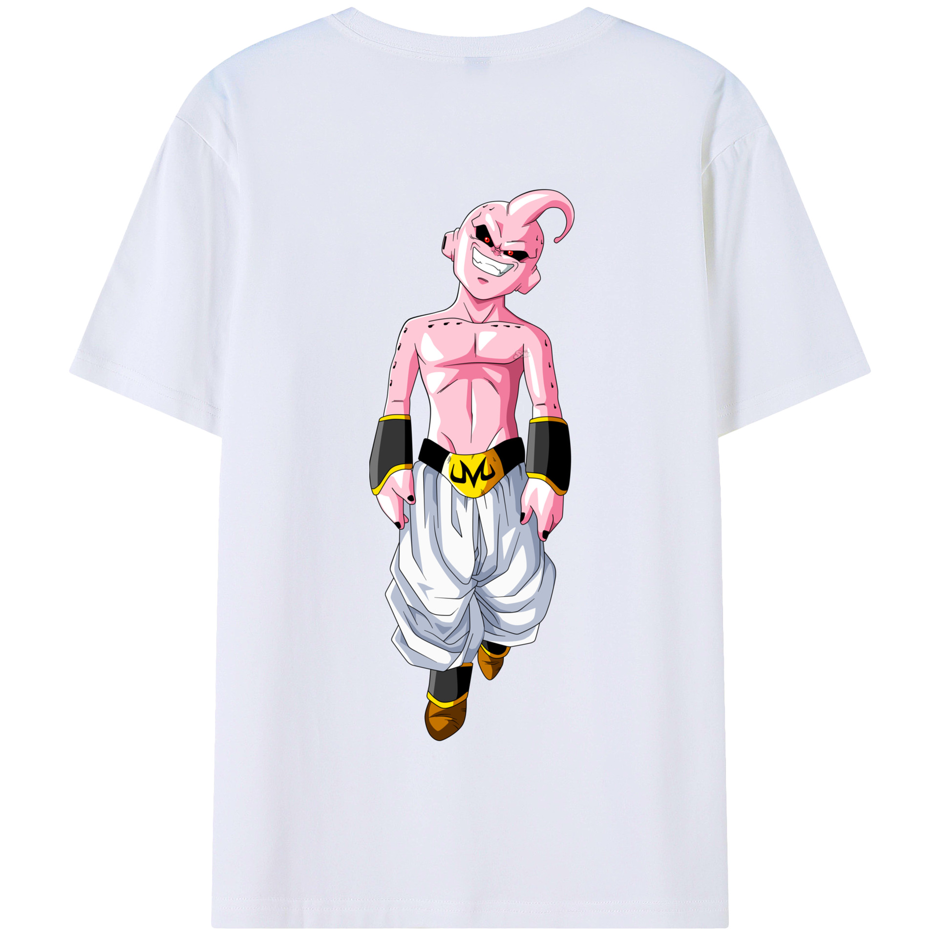 （画像用） ドラゴンボール 魔人ブウ DRAGON BALL Majin Buu 綿100％半袖Tシャツ（背面プリント）