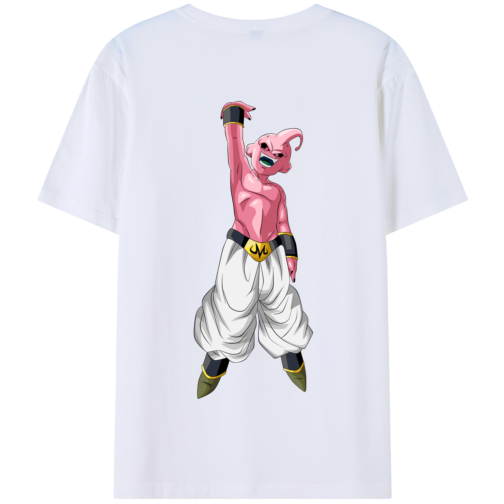 （画像用） ドラゴンボール 魔人ブウ DRAGON BALL Majin Buu 綿100％半袖Tシャツ（背面プリント）