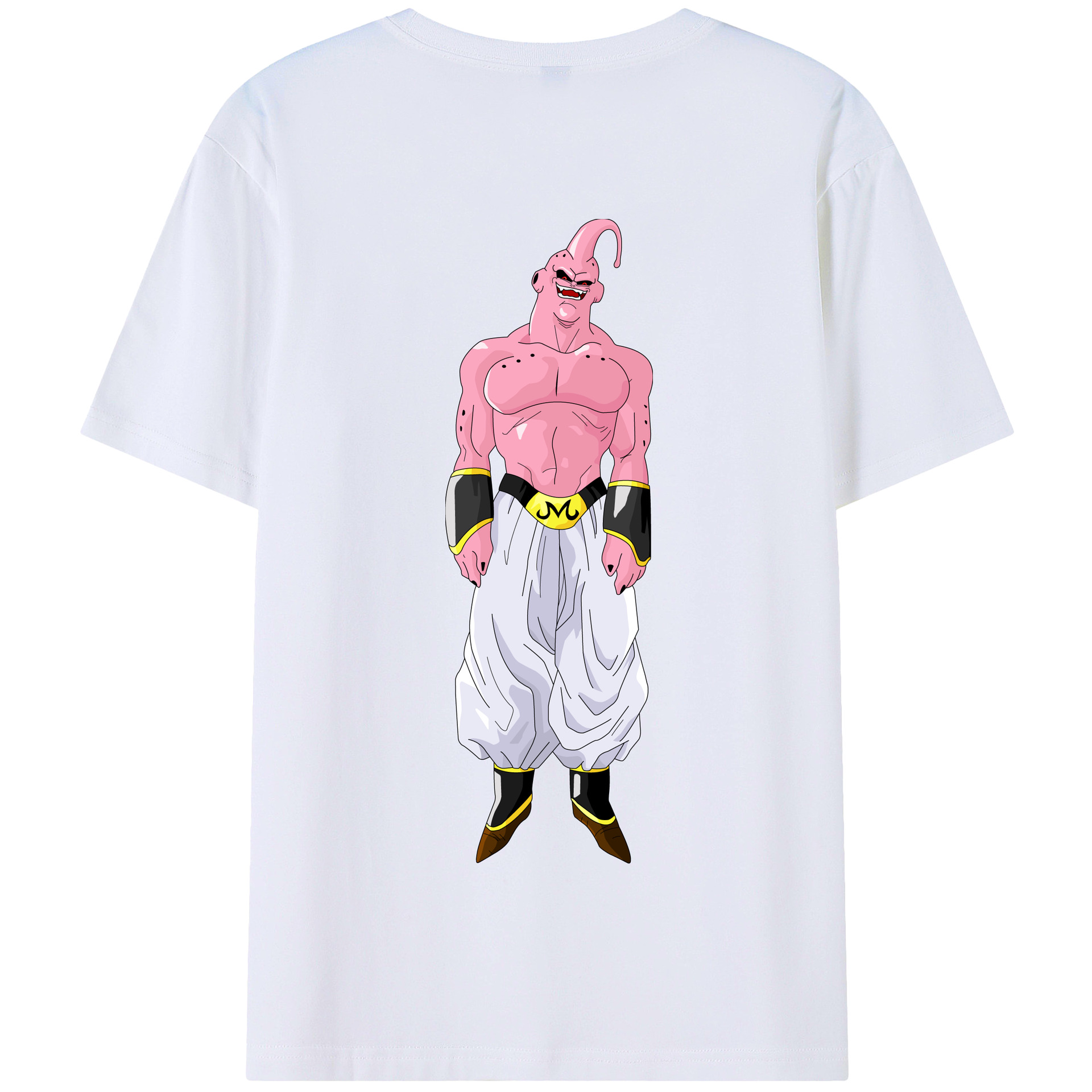 （画像用） ドラゴンボール 魔人ブウ DRAGON BALL Majin Buu 綿100％半袖Tシャツ（背面プリント）
