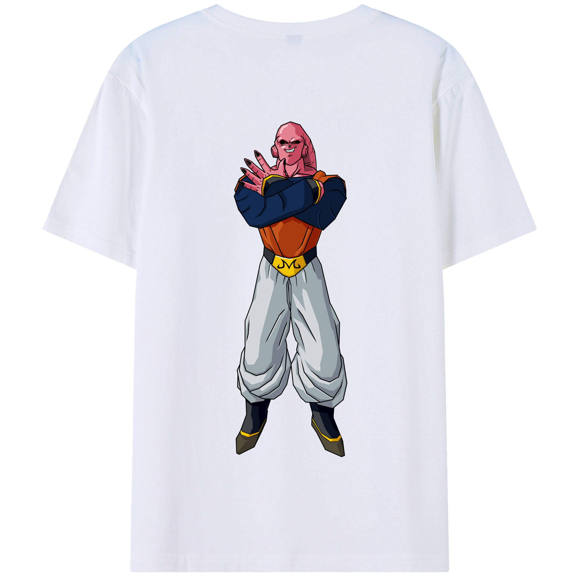 （画像用） ドラゴンボール 魔人ブウ DRAGON BALL Majin Buu 綿100％半袖Tシャツ（背面プリント）