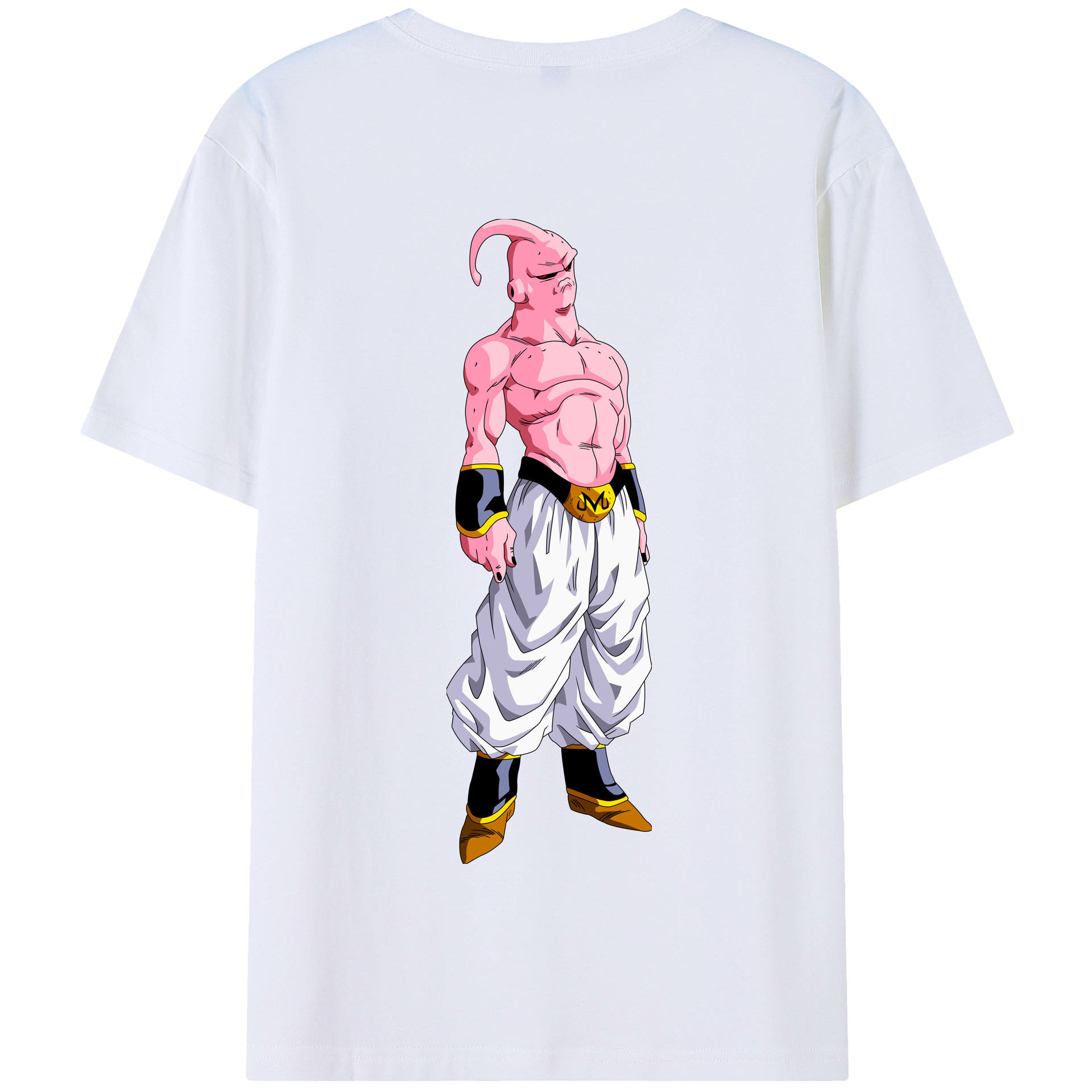 （画像用） ドラゴンボール 魔人ブウ DRAGON BALL Majin Buu 綿100％半袖Tシャツ（背面プリント）