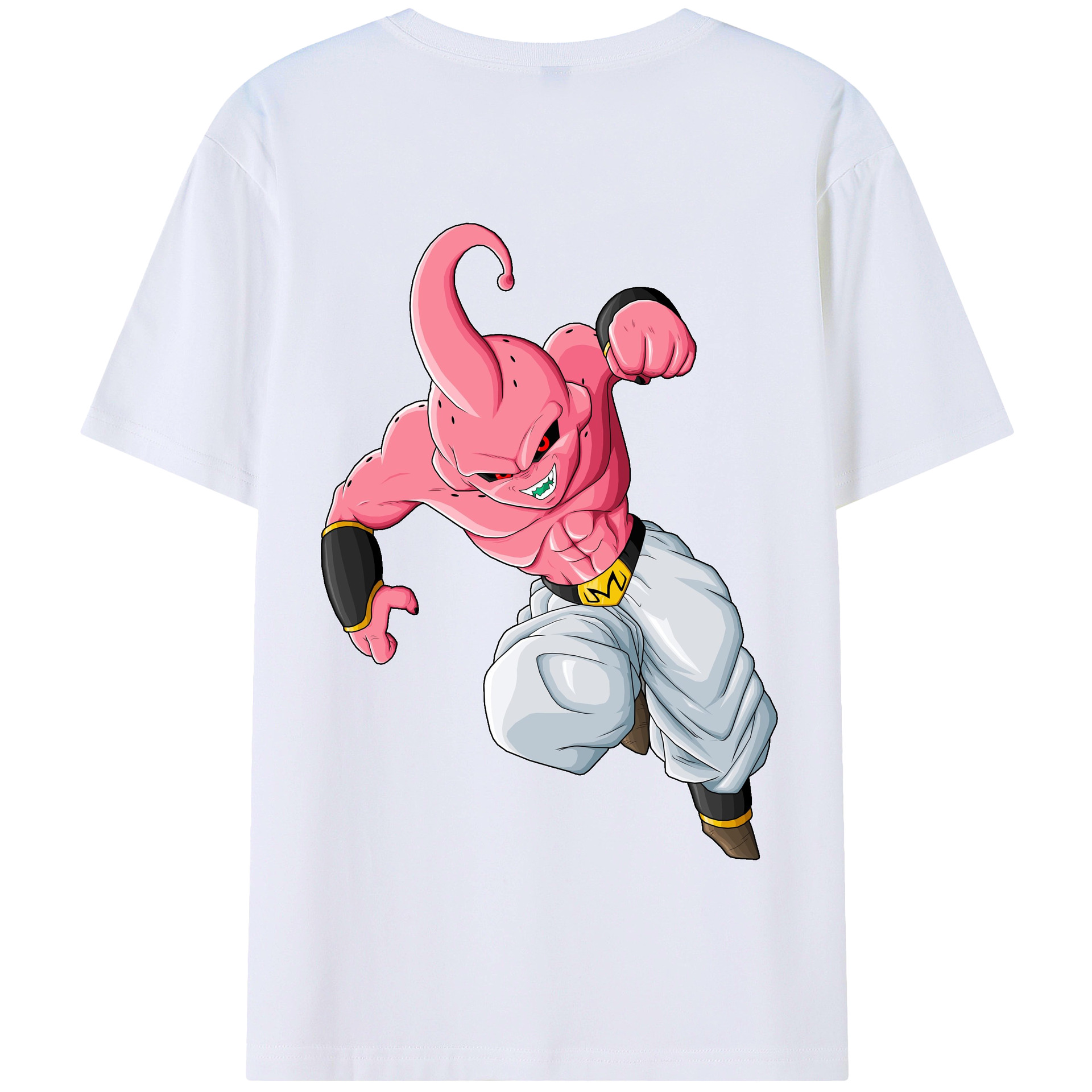 （画像用） ドラゴンボール 魔人ブウ DRAGON BALL Majin Buu 綿100％半袖Tシャツ（背面プリント）