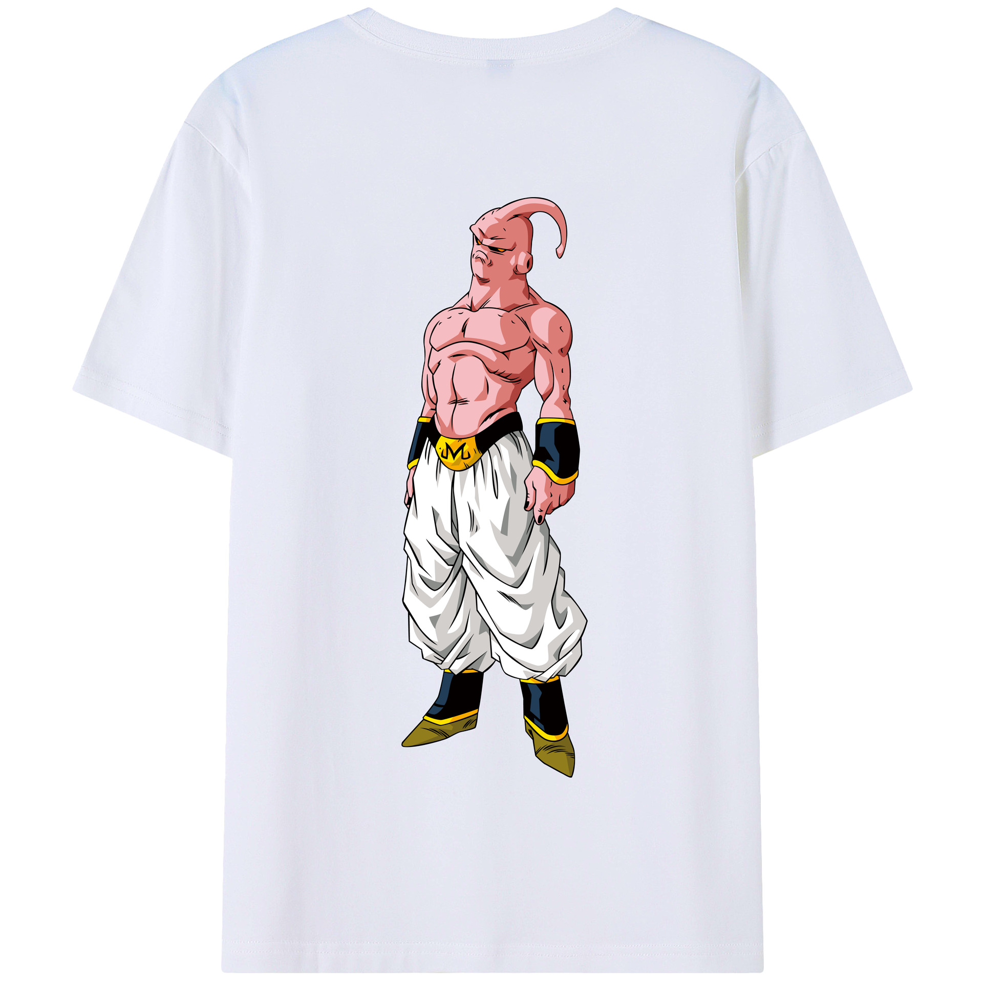 （画像用） ドラゴンボール 魔人ブウ DRAGON BALL Majin Buu 綿100％半袖Tシャツ（背面プリント）
