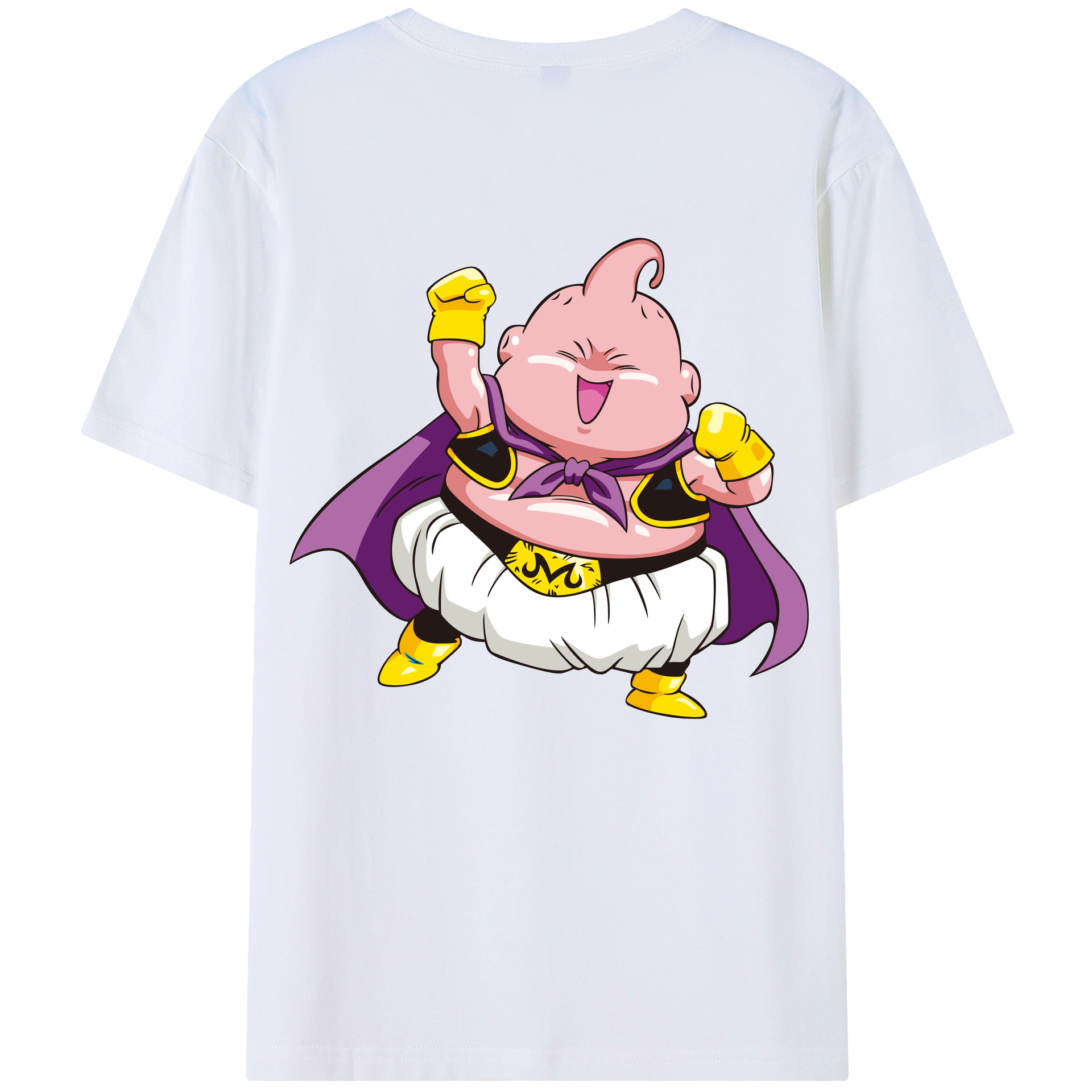 （画像用） ドラゴンボール 魔人ブウ DRAGON BALL Majin Buu 綿100％半袖Tシャツ（背面プリント）