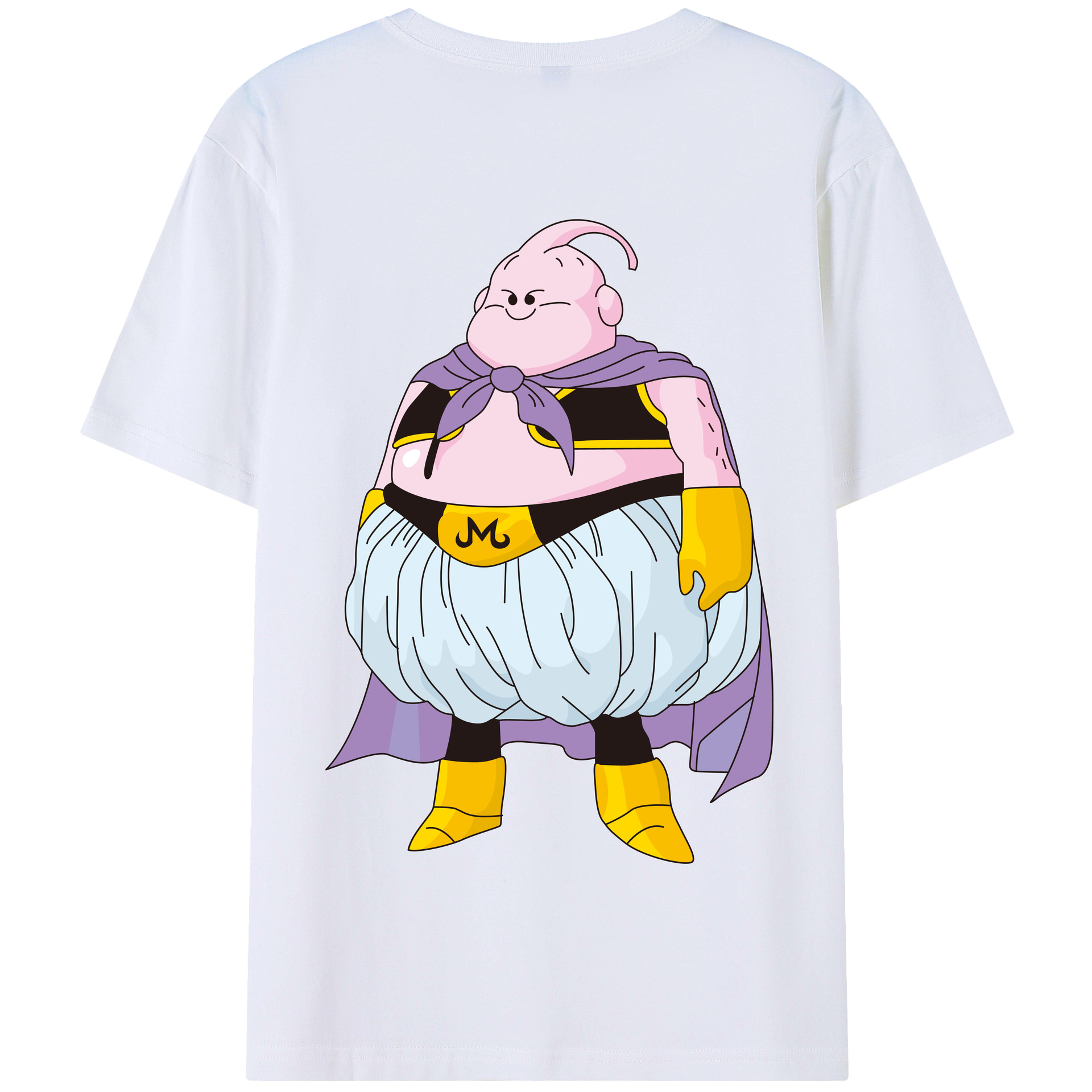 （画像用） ドラゴンボール 魔人ブウ DRAGON BALL Majin Buu 綿100％半袖Tシャツ（背面プリント）