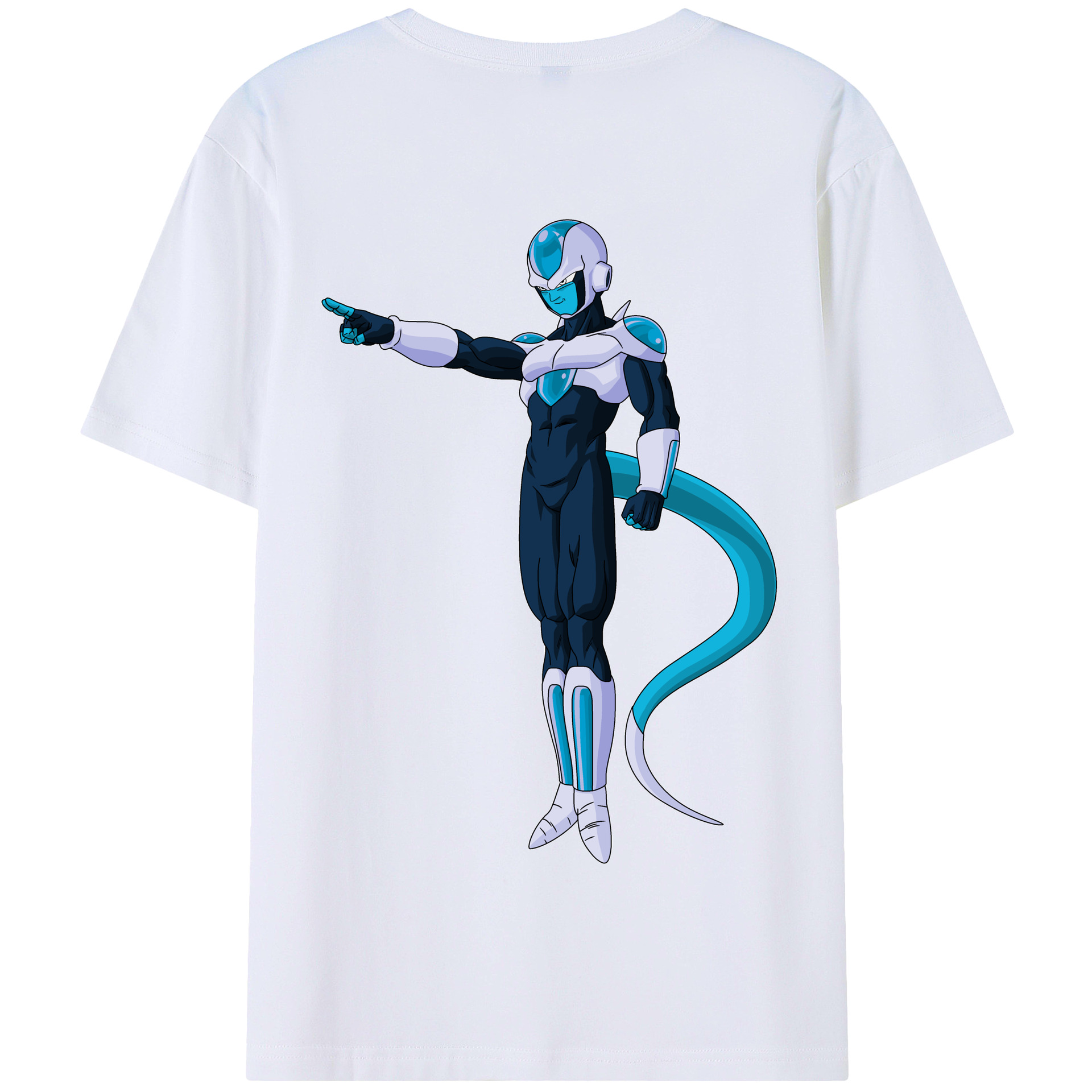 （画像用） ドラゴンボール フリーザ DRAGON BALL Frieza 綿100％半袖Tシャツ（背面プリント）