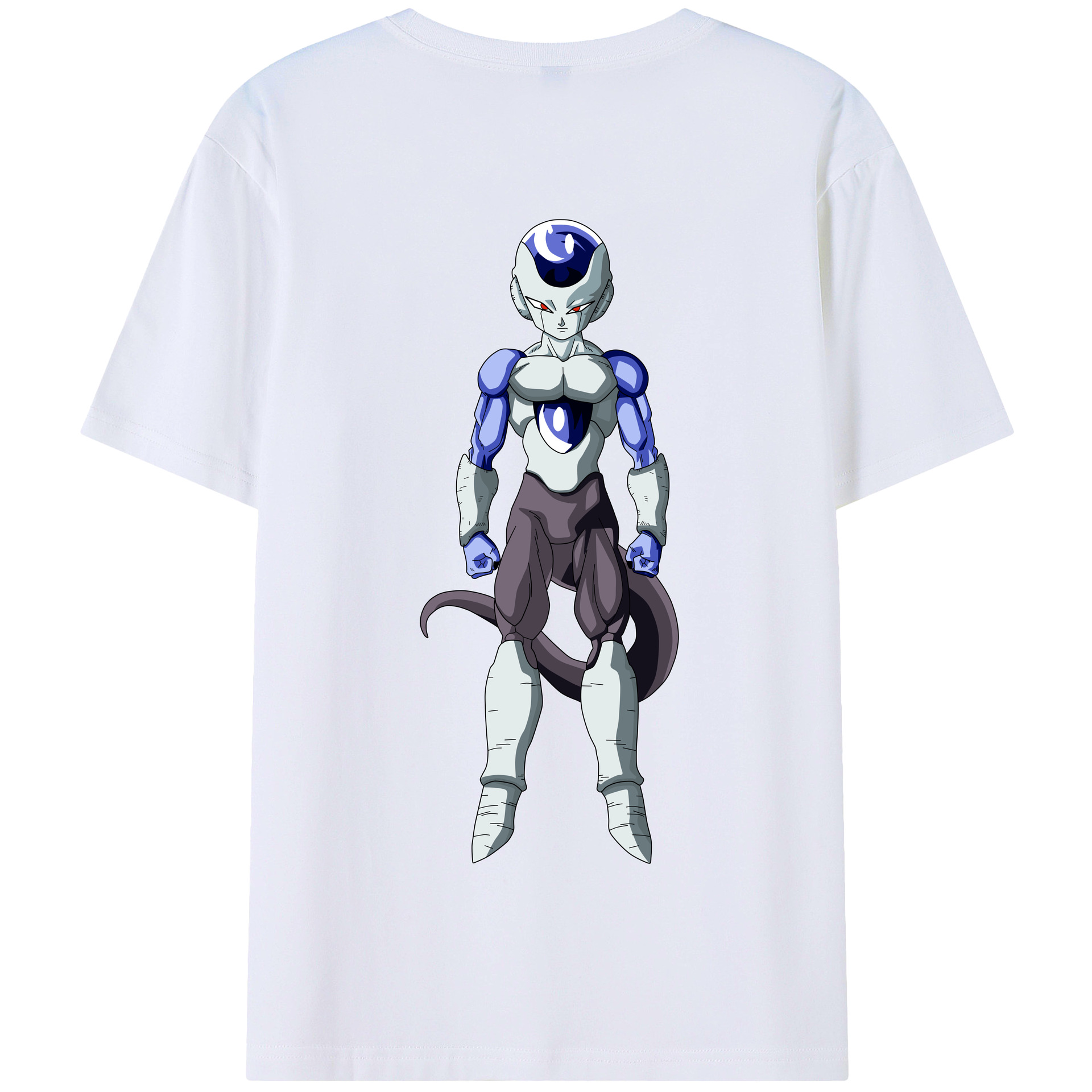（画像用） ドラゴンボール フリーザ DRAGON BALL Frieza 綿100％半袖Tシャツ（背面プリント）