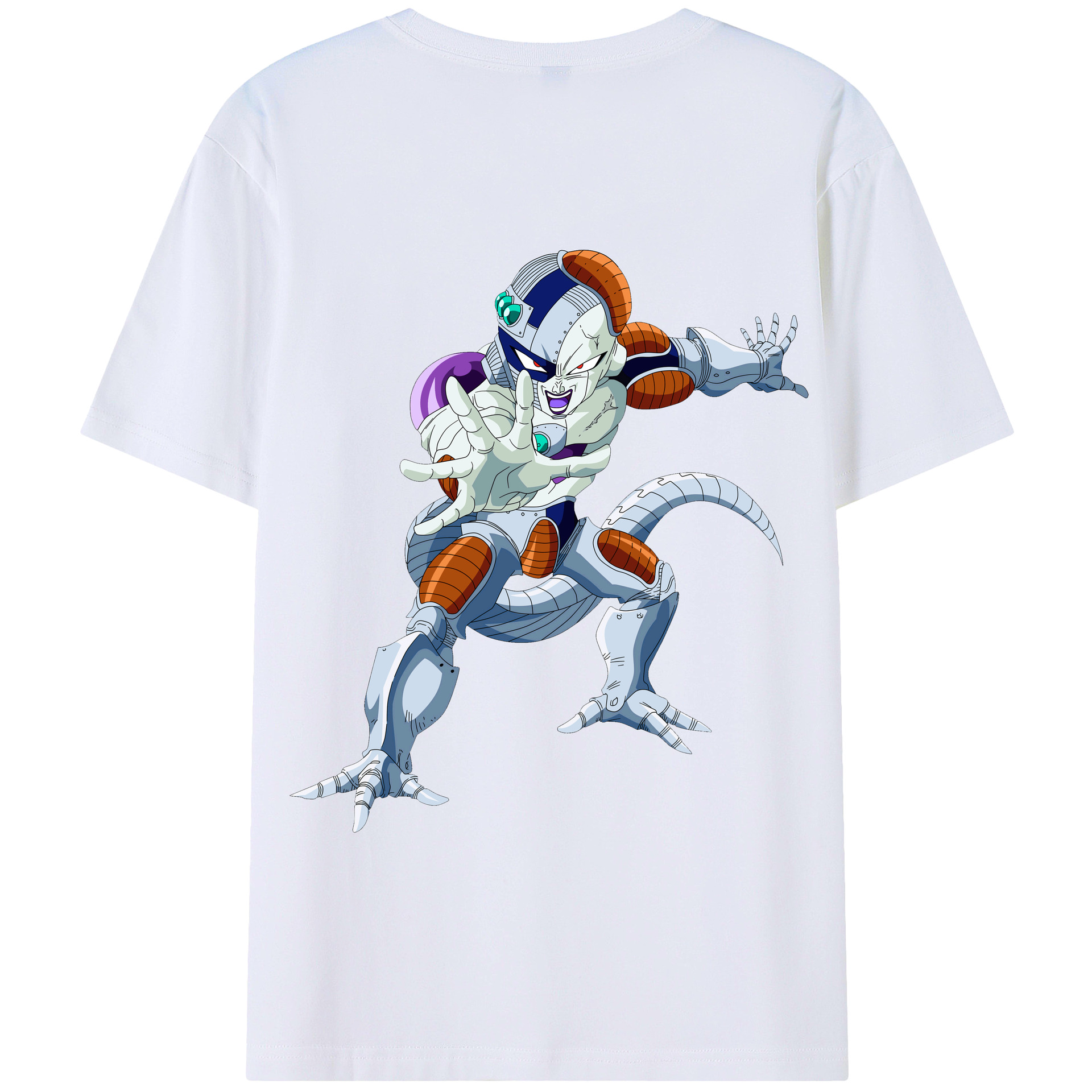（画像用） ドラゴンボール フリーザ DRAGON BALL Frieza 綿100％半袖Tシャツ（背面プリント）