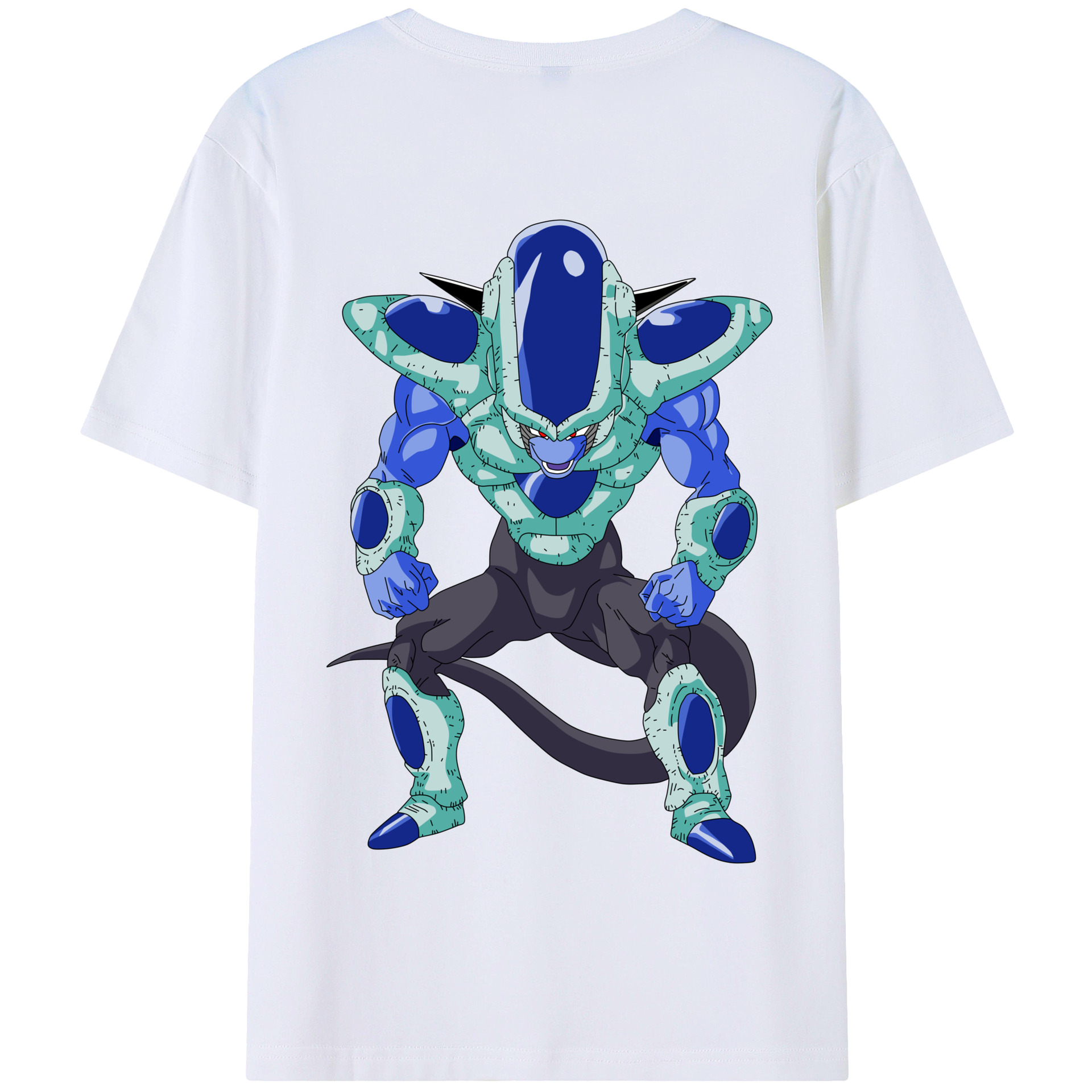 （画像用） ドラゴンボール フリーザ DRAGON BALL Frieza 綿100％半袖Tシャツ（背面プリント）