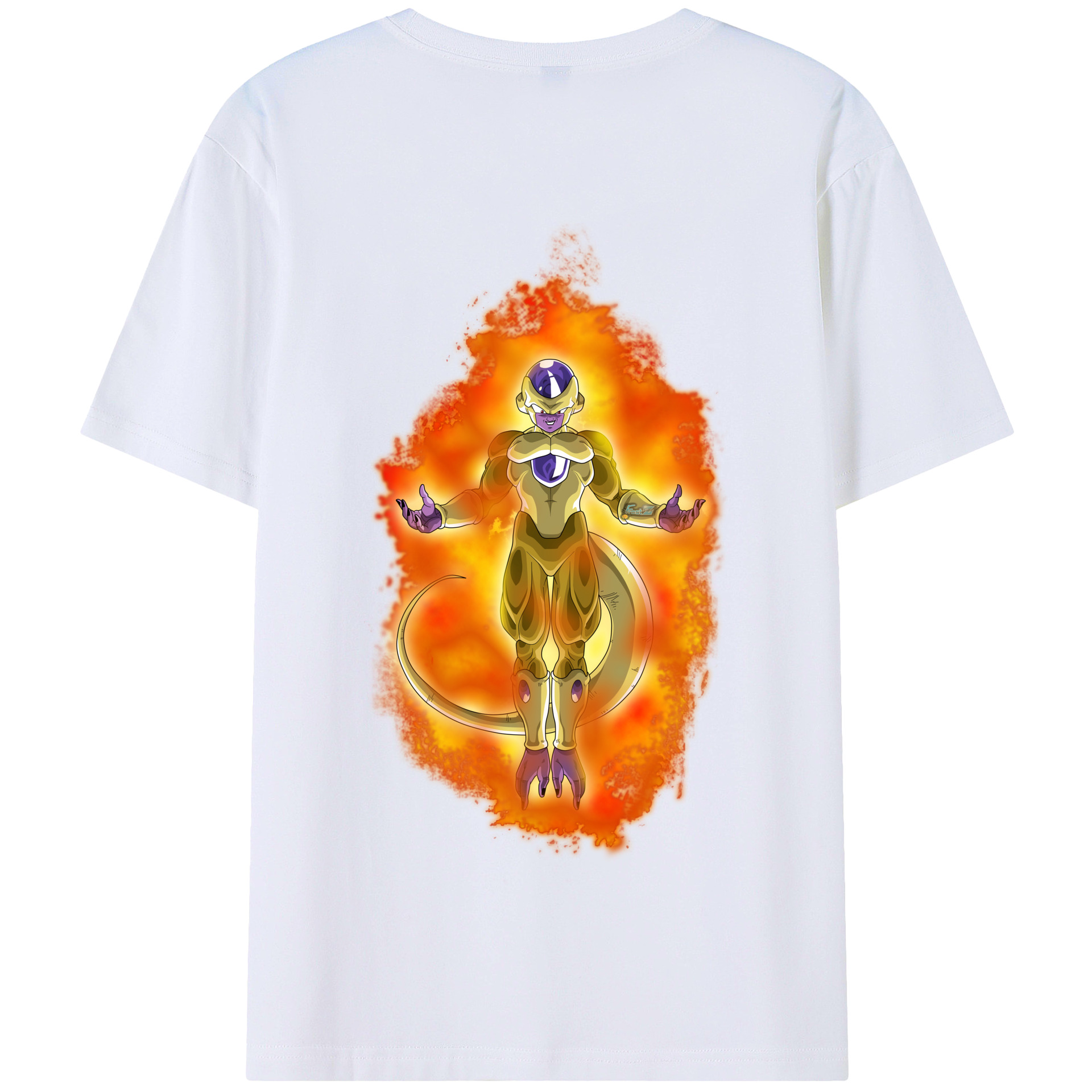 （画像用） ドラゴンボール フリーザ DRAGON BALL Frieza 綿100％半袖Tシャツ（背面プリント）