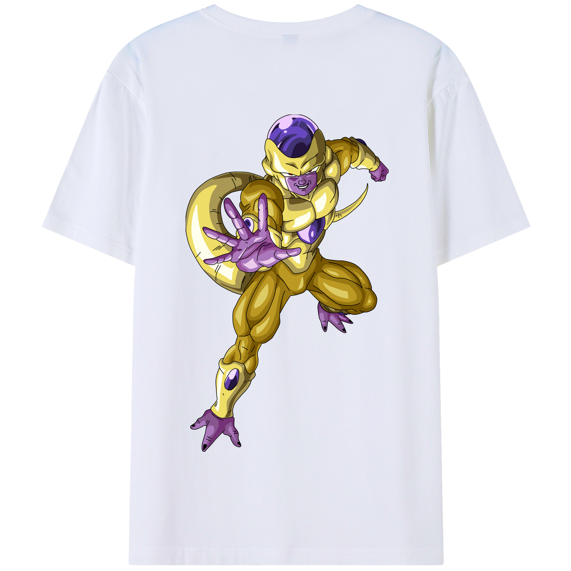 （画像用） ドラゴンボール フリーザ DRAGON BALL Frieza 綿100％半袖Tシャツ（背面プリント）
