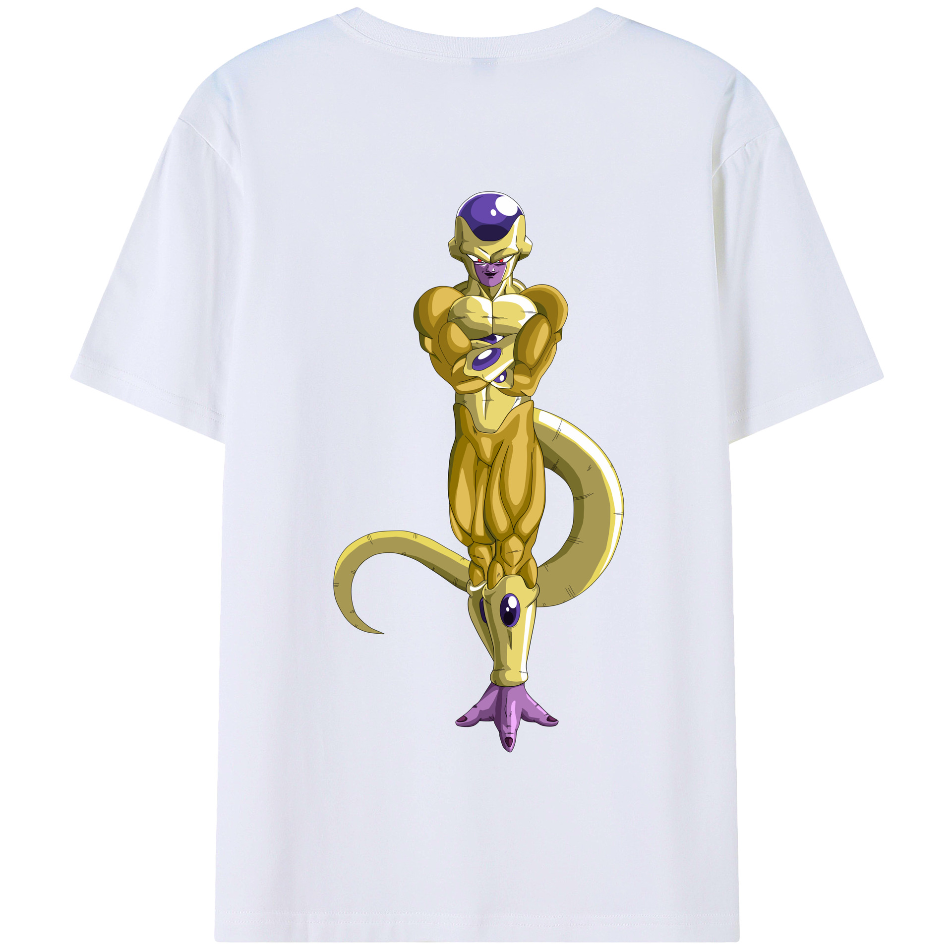 （画像用） ドラゴンボール フリーザ DRAGON BALL Frieza 綿100％半袖Tシャツ（背面プリント）