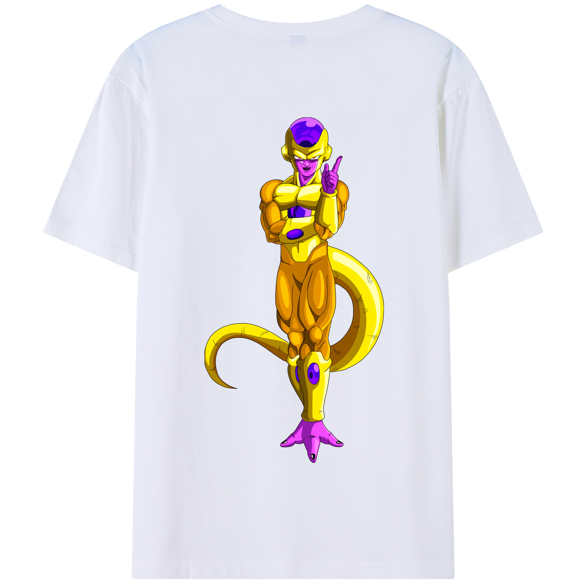 （画像用） ドラゴンボール フリーザ DRAGON BALL Frieza 綿100％半袖Tシャツ（背面プリント）