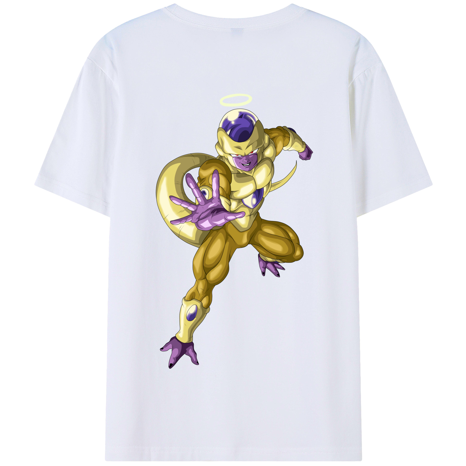 （画像用） ドラゴンボール フリーザ DRAGON BALL Frieza 綿100％半袖Tシャツ（背面プリント）