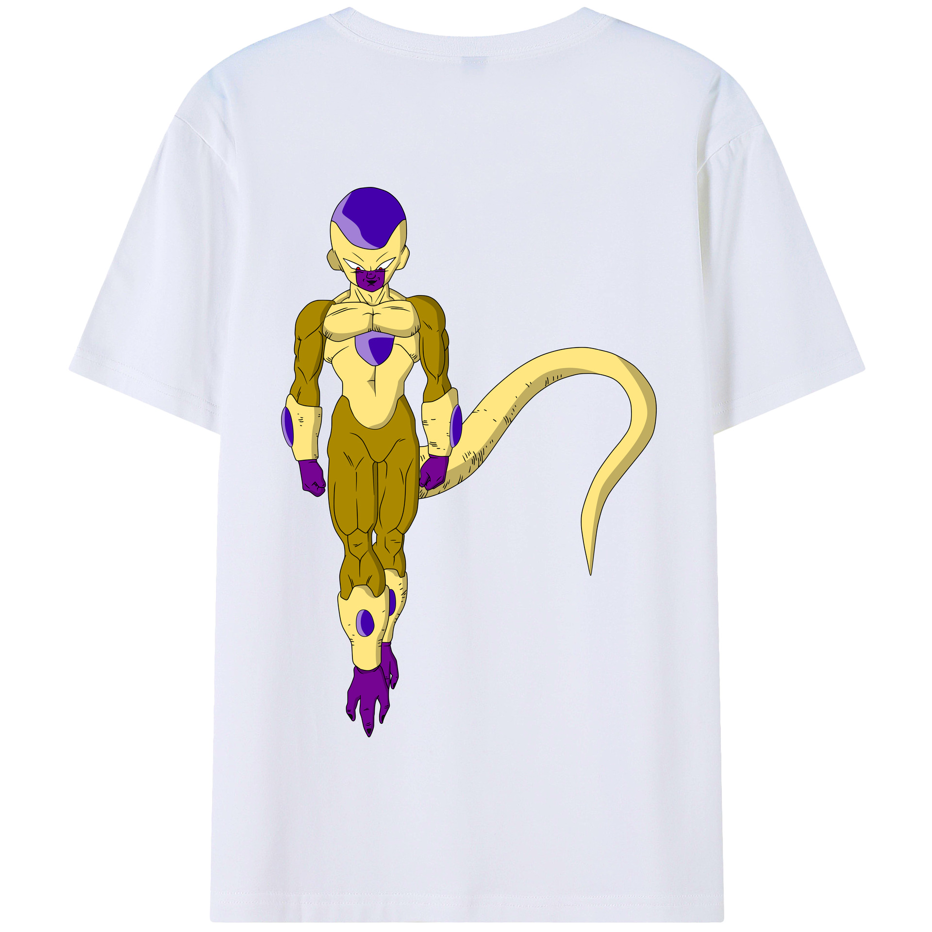 （画像用） ドラゴンボール フリーザ DRAGON BALL Frieza 綿100％半袖Tシャツ（背面プリント）