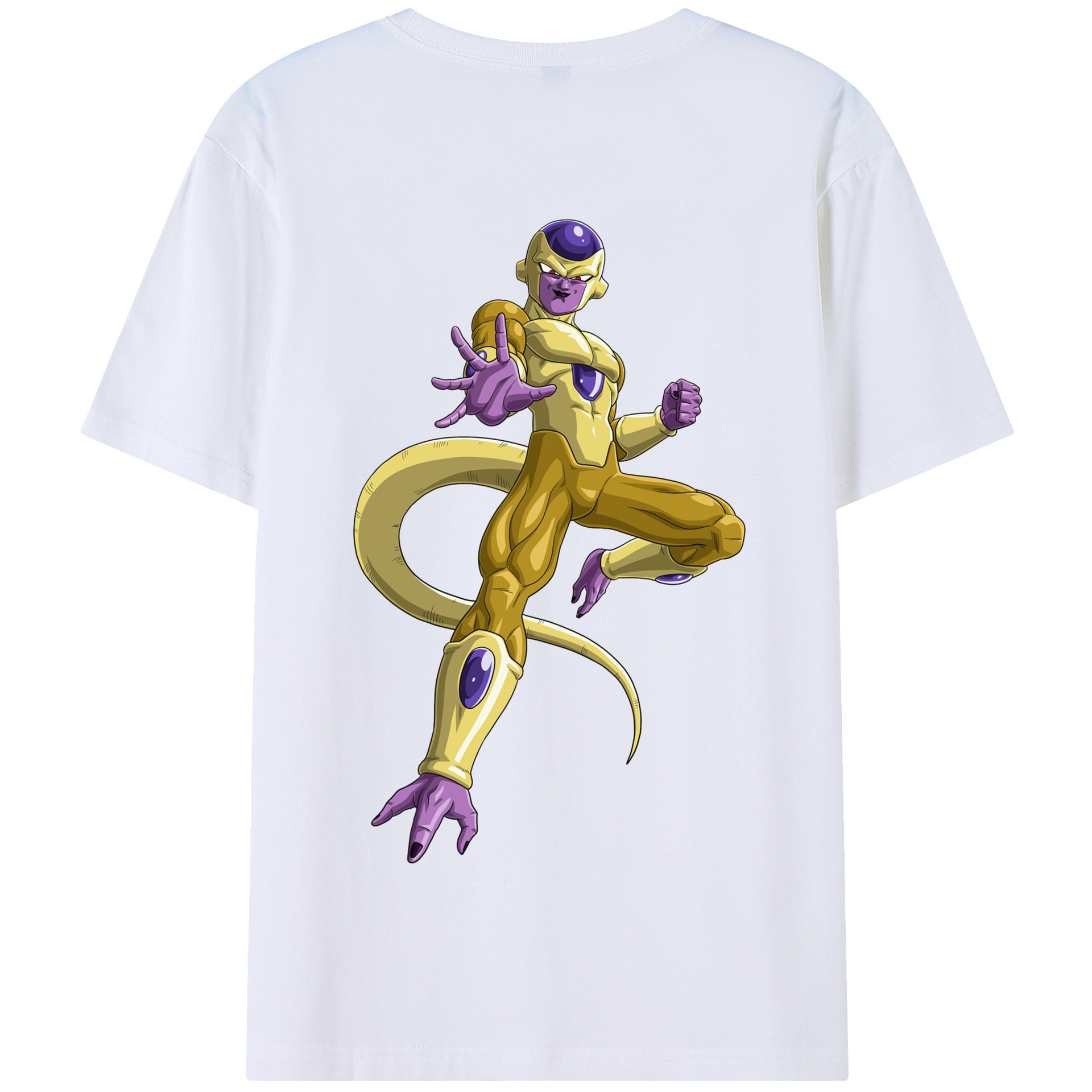 （画像用） ドラゴンボール フリーザ DRAGON BALL Frieza 綿100％半袖Tシャツ（背面プリント）