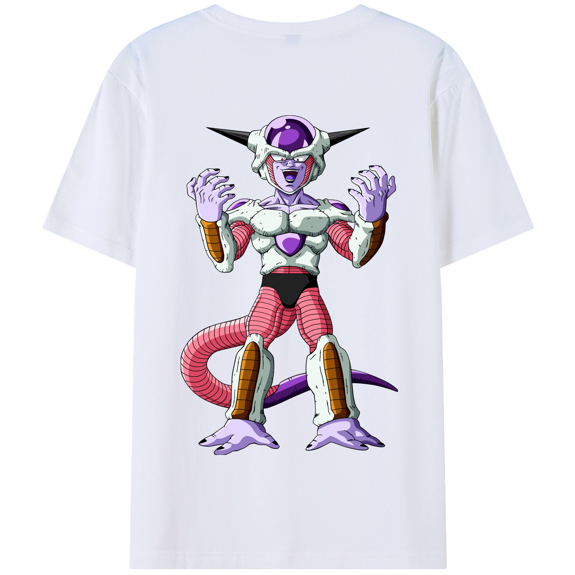 （画像用） ドラゴンボール フリーザ DRAGON BALL Frieza 綿100％半袖Tシャツ（背面プリント）