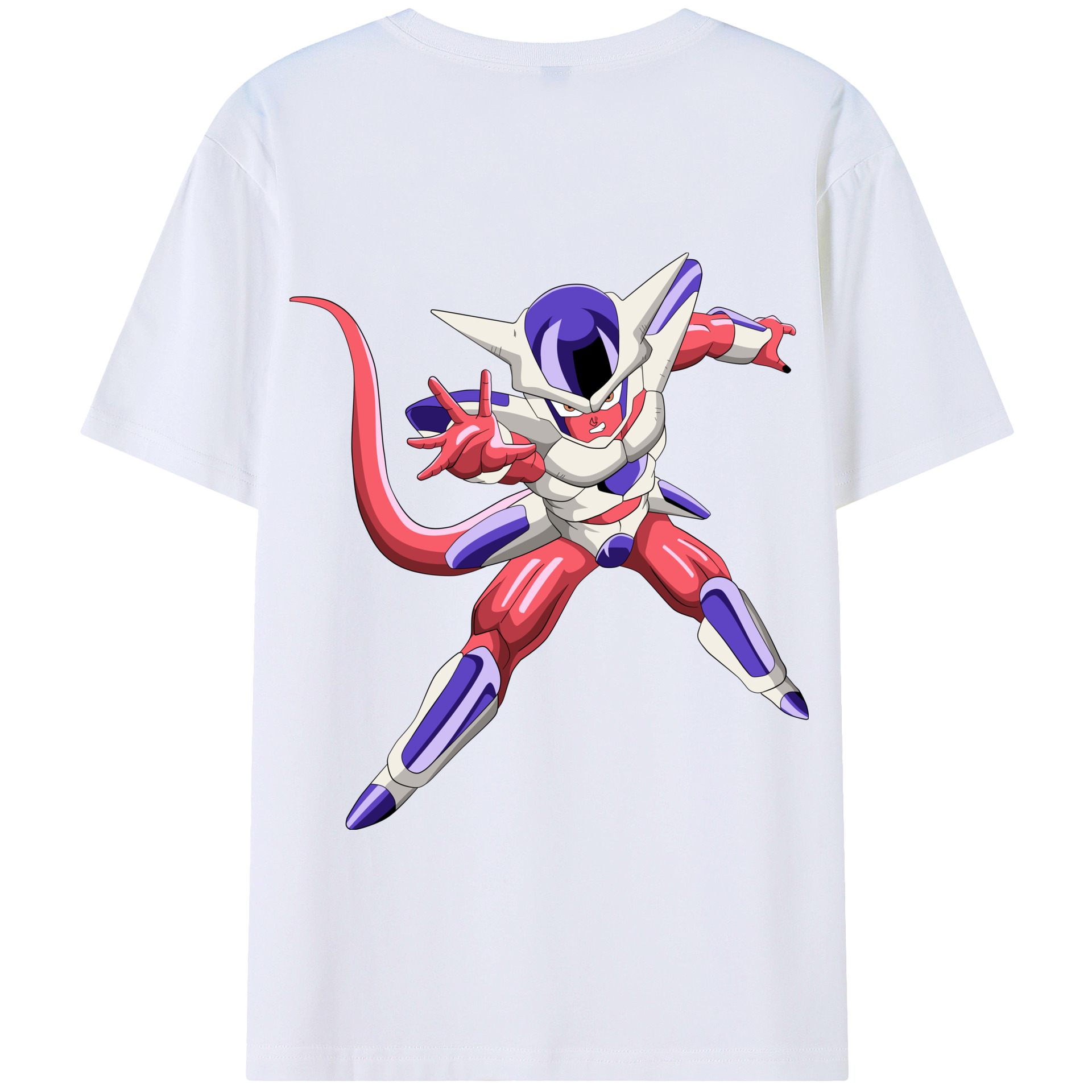 （画像用） ドラゴンボール フリーザ DRAGON BALL Frieza 綿100％半袖Tシャツ（背面プリント）