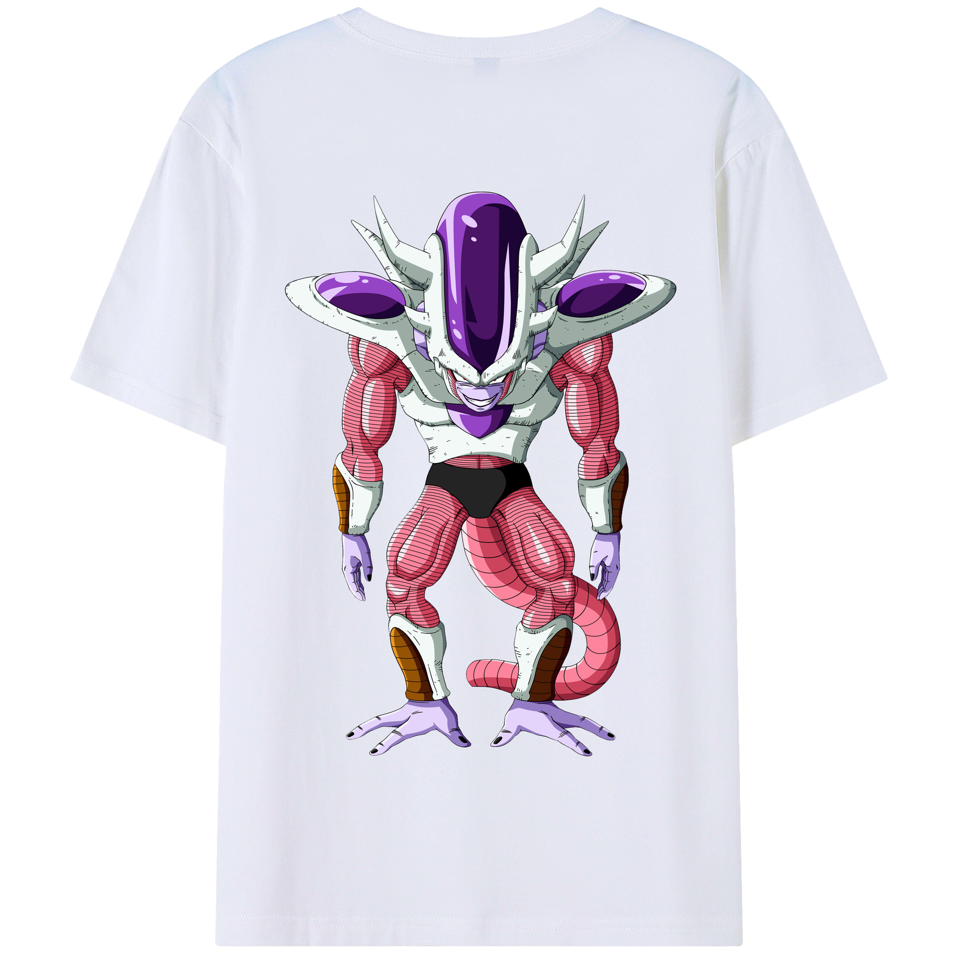 （画像用） ドラゴンボール フリーザ DRAGON BALL Frieza 綿100％半袖Tシャツ（背面プリント）