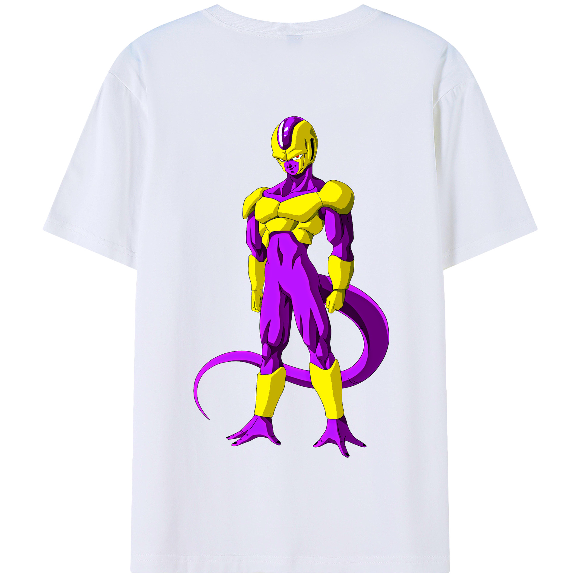 （画像用） ドラゴンボール フリーザ DRAGON BALL Frieza 綿100％半袖Tシャツ（背面プリント）
