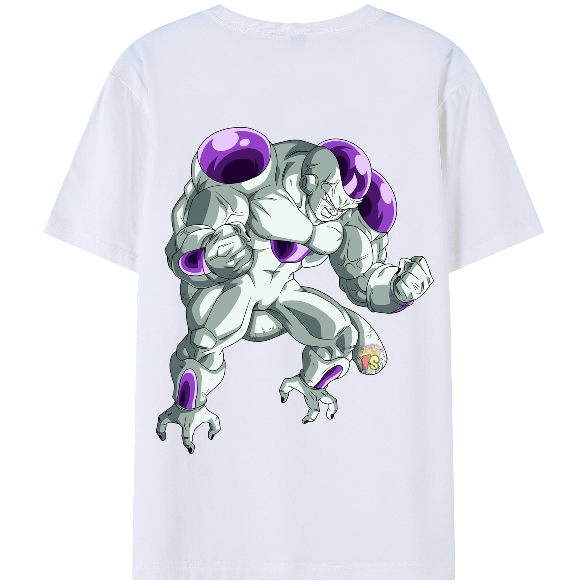 （画像用） ドラゴンボール フリーザ DRAGON BALL Frieza 綿100％半袖Tシャツ（背面プリント）