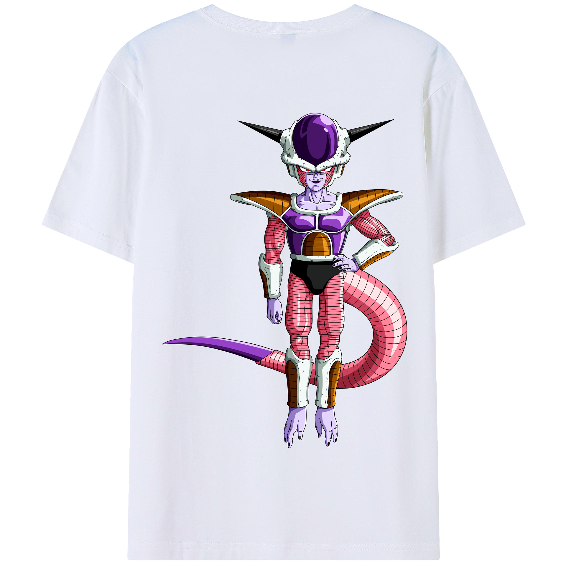 （画像用） ドラゴンボール フリーザ DRAGON BALL Frieza 綿100％半袖Tシャツ（背面プリント）
