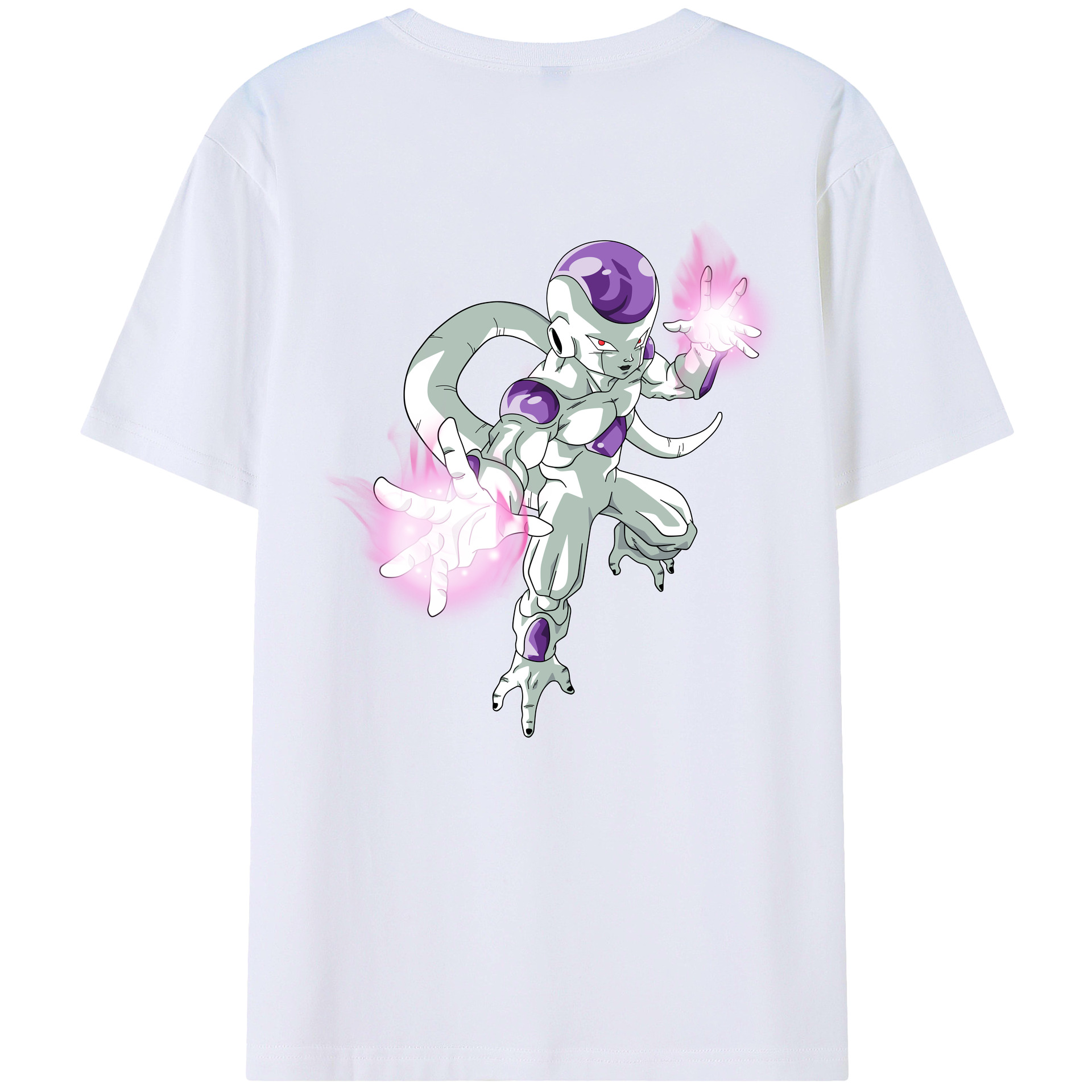 （画像用） ドラゴンボール フリーザ DRAGON BALL Frieza 綿100％半袖Tシャツ（背面プリント）