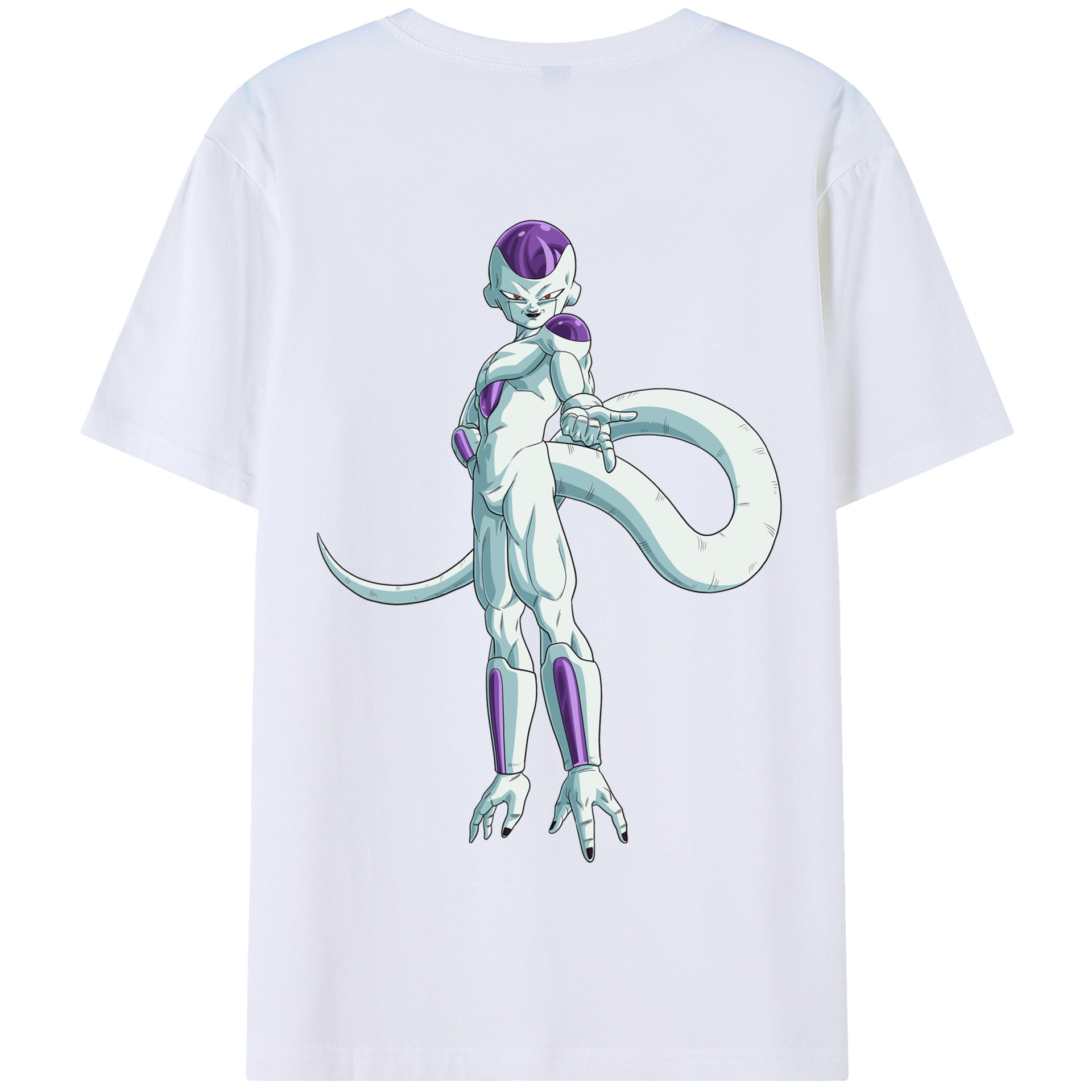 （画像用） ドラゴンボール フリーザ DRAGON BALL Frieza 綿100％半袖Tシャツ（背面プリント）