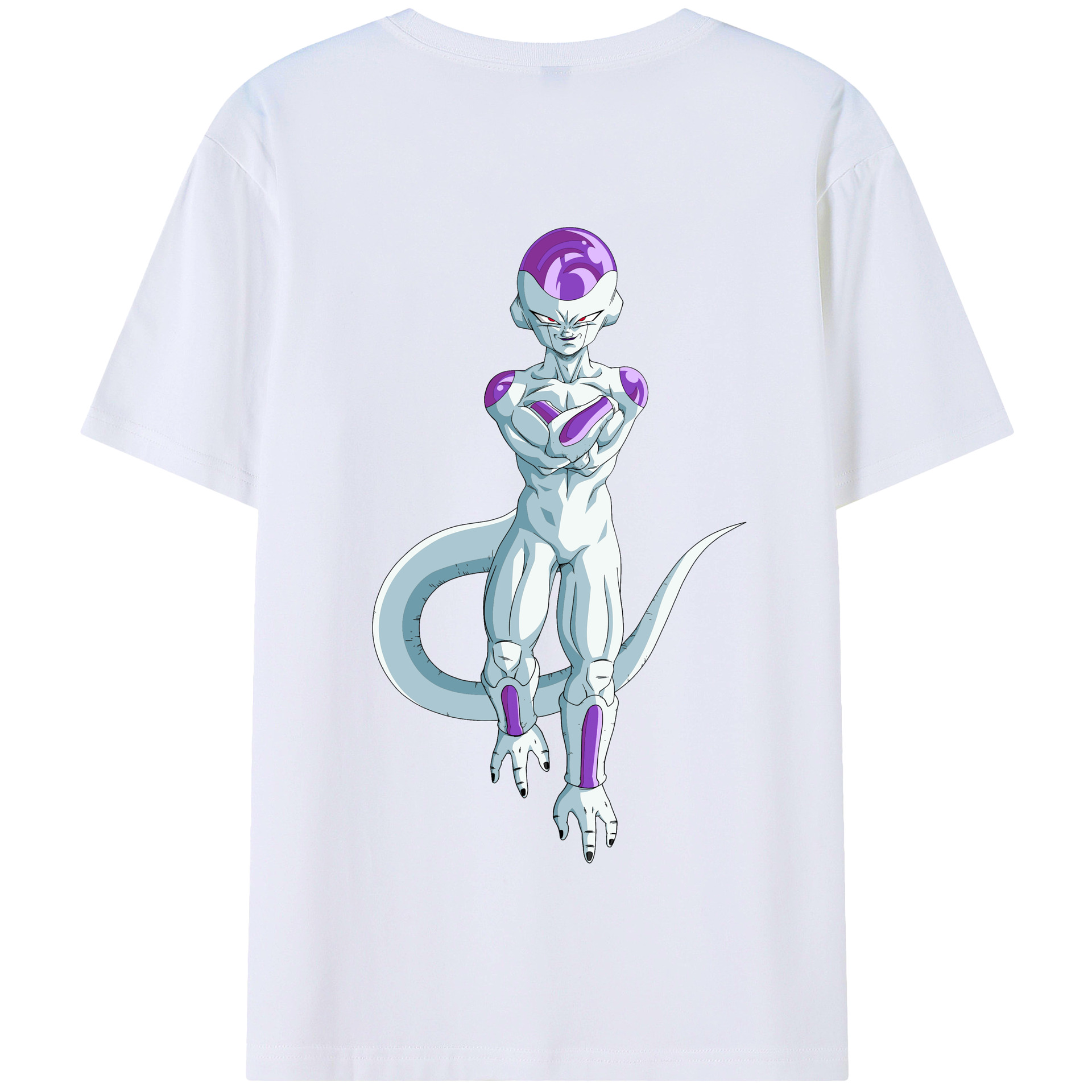（画像用） ドラゴンボール フリーザ DRAGON BALL Frieza 綿100％半袖Tシャツ（背面プリント）