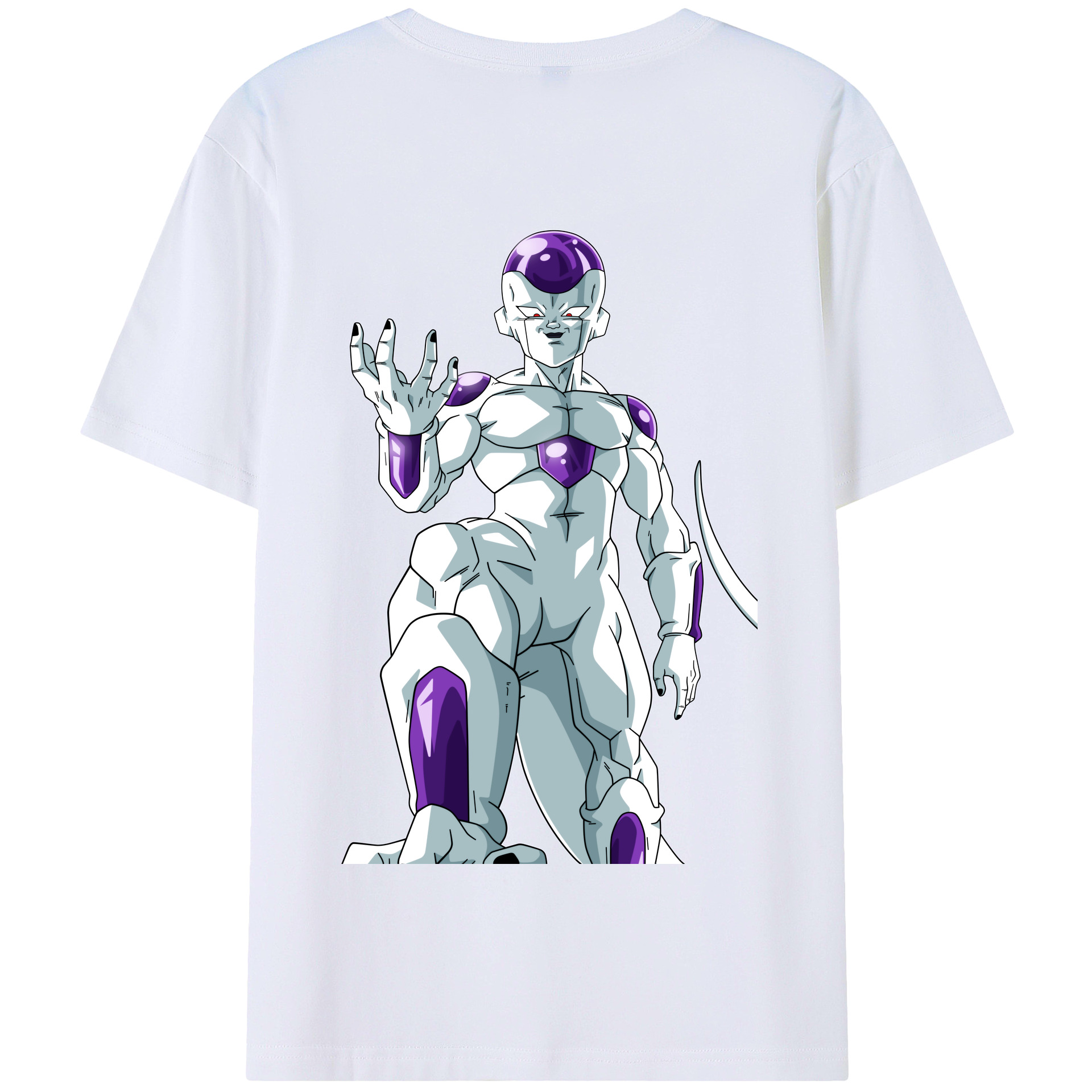 （画像用） ドラゴンボール フリーザ DRAGON BALL Frieza 綿100％半袖Tシャツ（背面プリント）