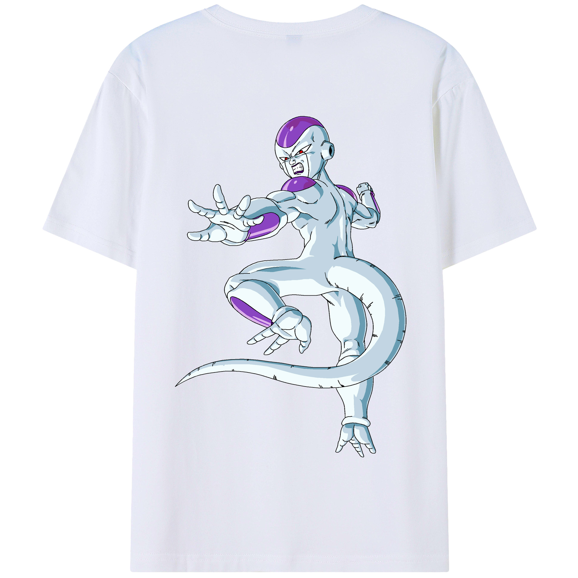 （画像用） ドラゴンボール フリーザ DRAGON BALL Frieza 綿100％半袖Tシャツ（背面プリント）