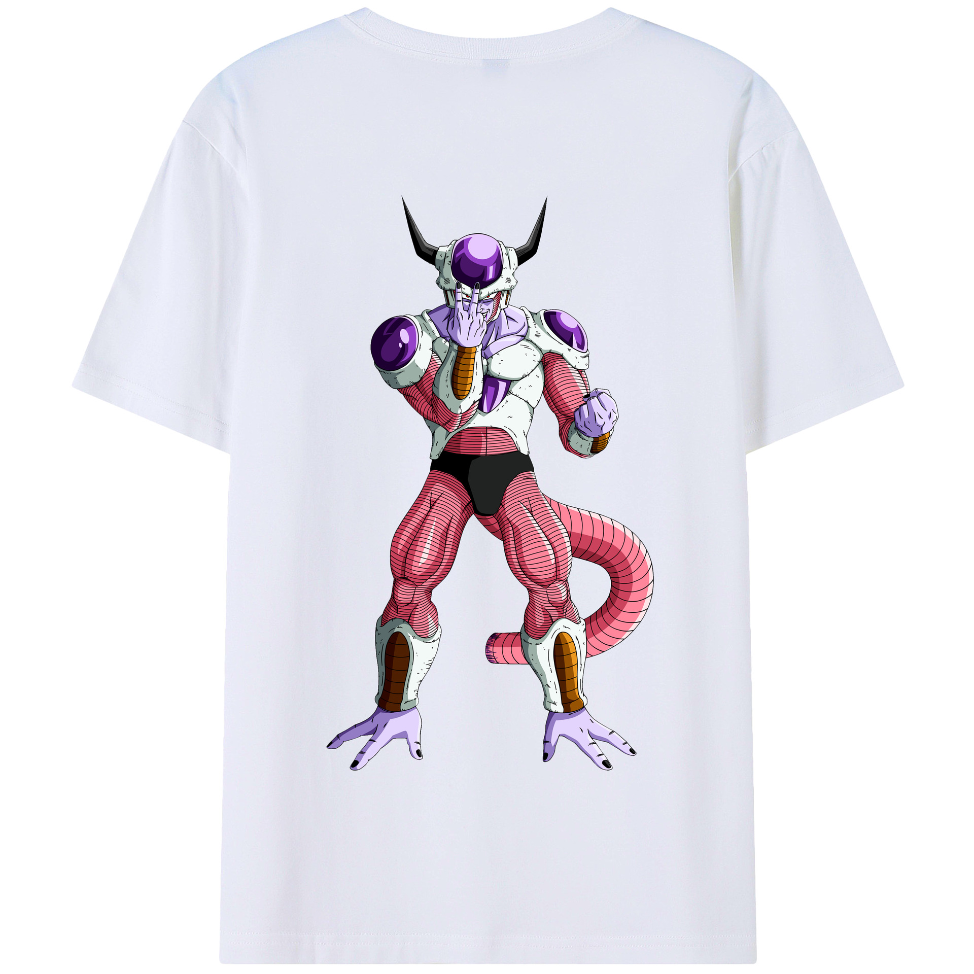 （画像用） ドラゴンボール フリーザ DRAGON BALL Frieza 綿100％半袖Tシャツ（背面プリント）