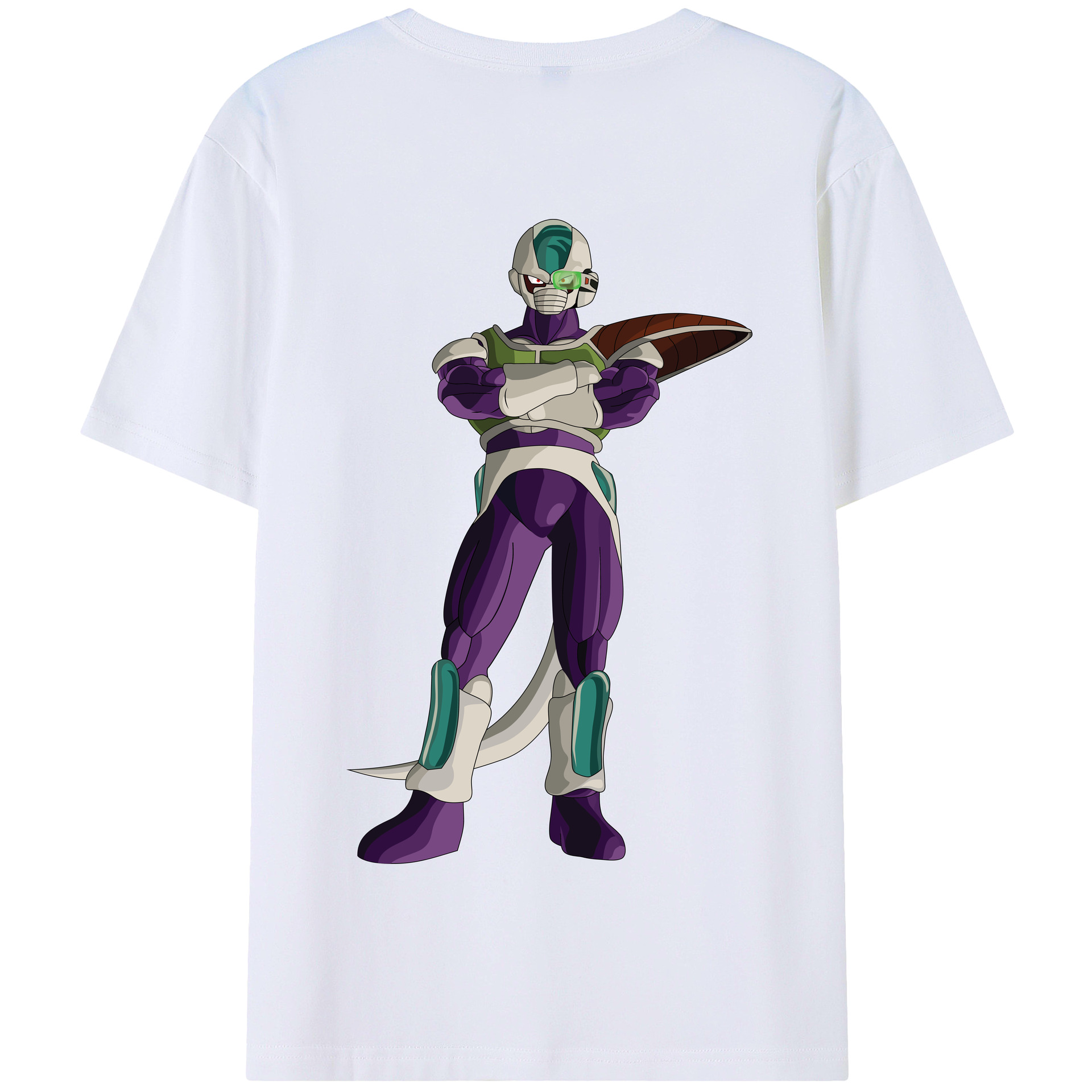 （画像用） ドラゴンボール フリーザ DRAGON BALL Frieza 綿100％半袖Tシャツ（背面プリント）