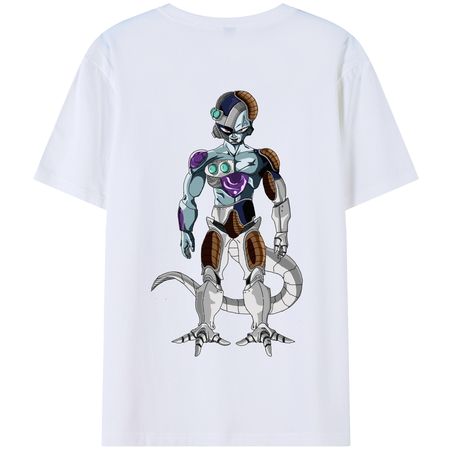 （画像用） ドラゴンボール クウラ DRAGON BALL Cooler Coora 綿100％半袖Tシャツ（背面プリント）