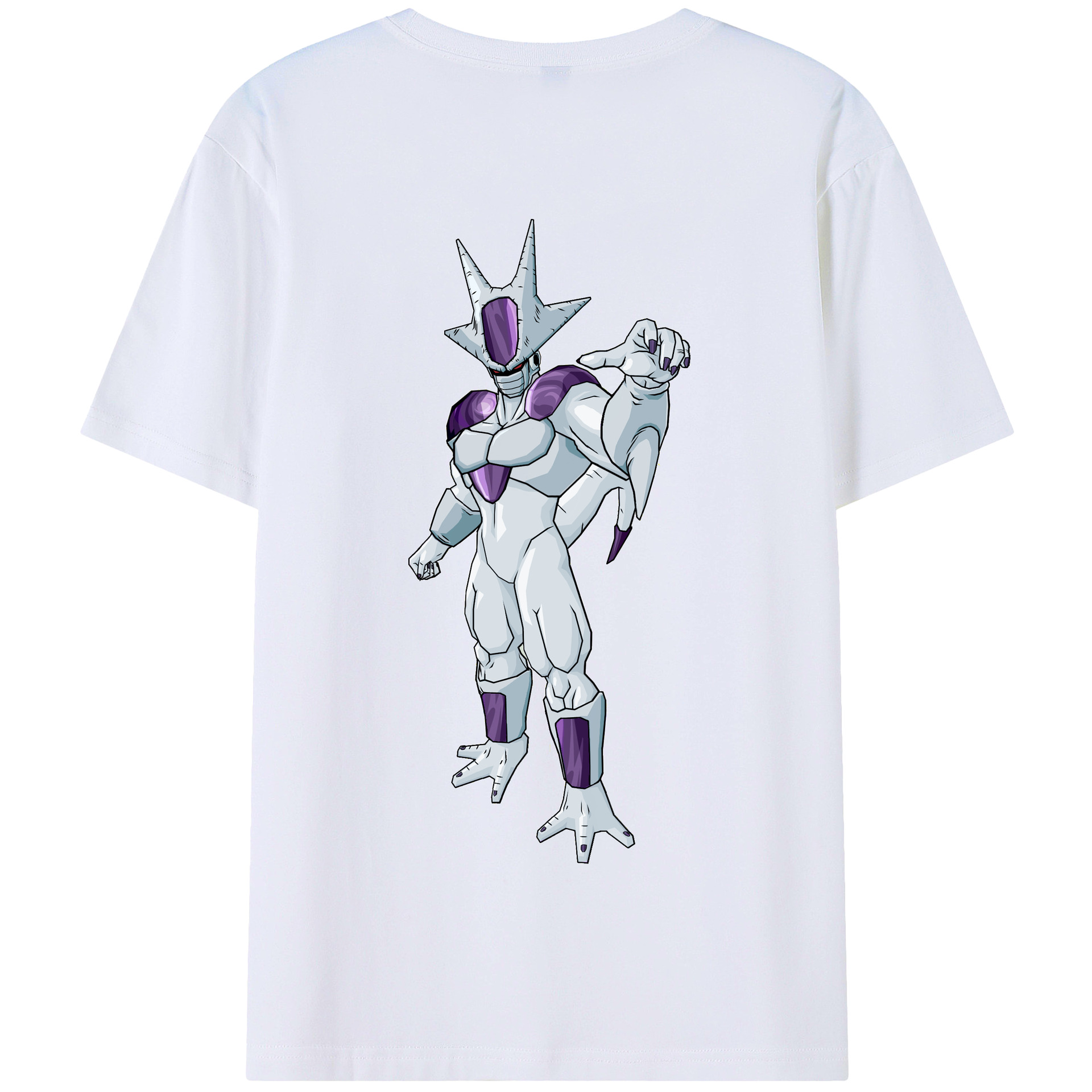 （画像用） ドラゴンボール クウラ DRAGON BALL Cooler Coora 綿100％半袖Tシャツ（背面プリント）