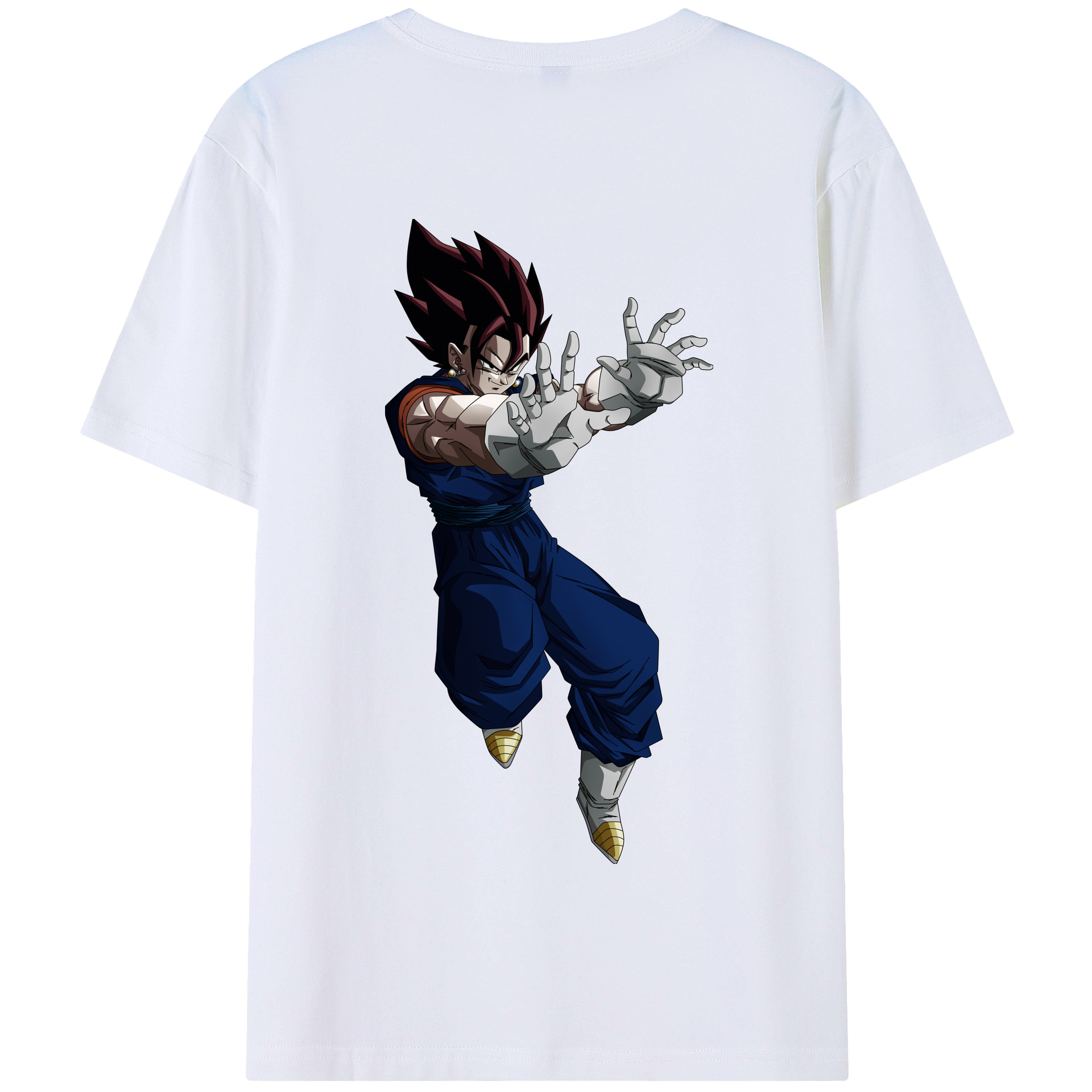 （画像用） ドラゴンボール ベジット DRAGON BALL Vegetto 綿100％半袖Tシャツ（背面プリント）