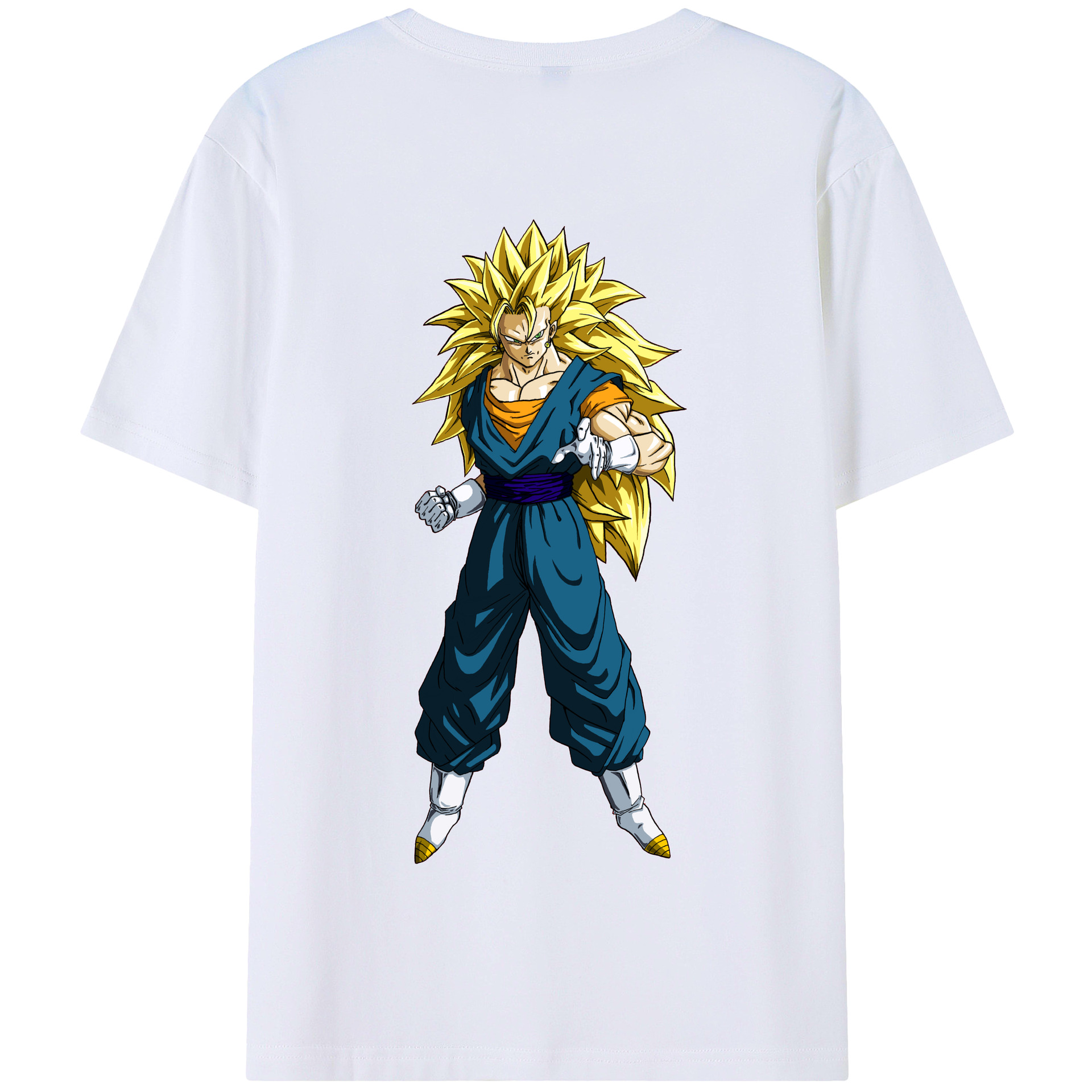 （画像用） ドラゴンボール ベジット DRAGON BALL Vegetto 綿100％半袖Tシャツ（背面プリント）