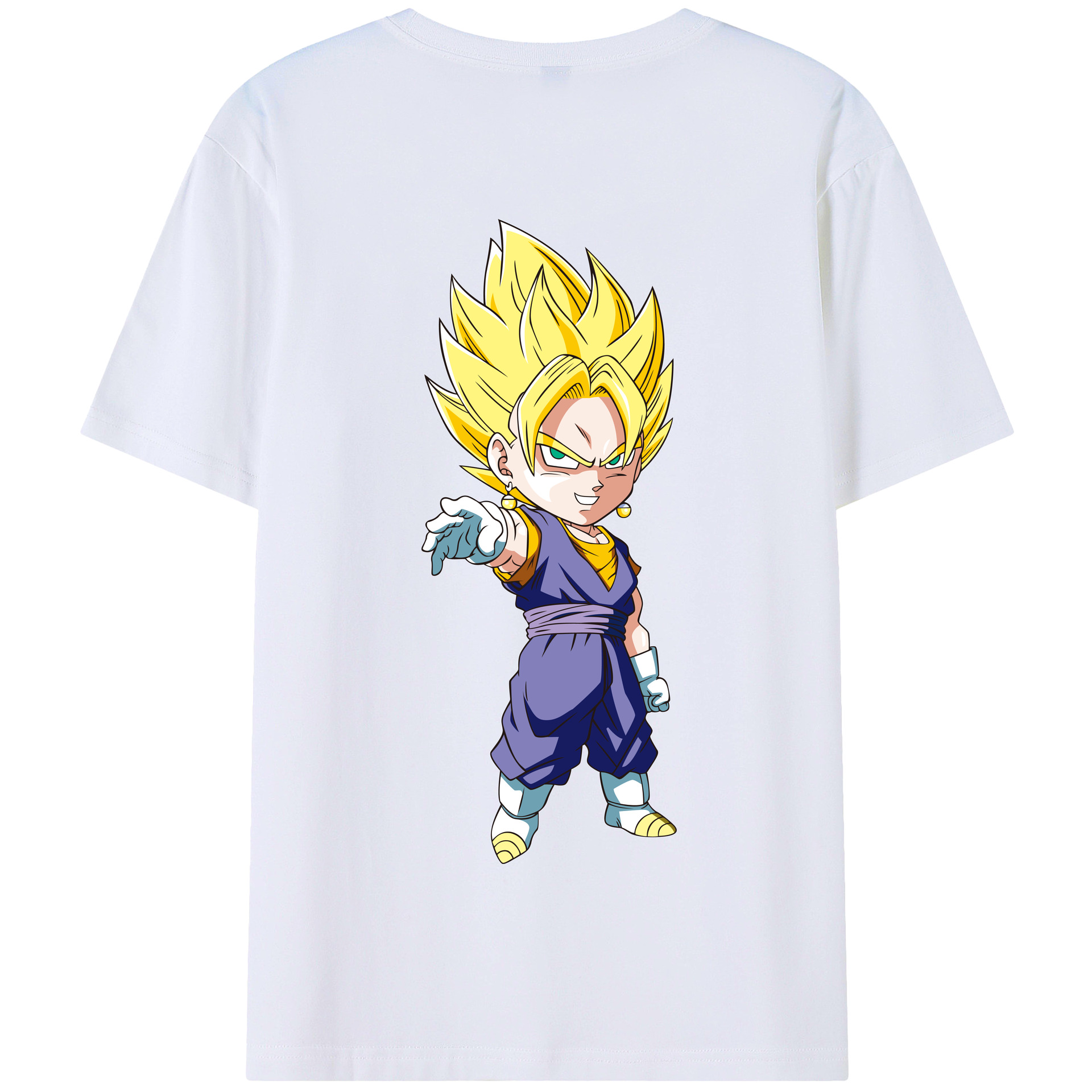 （画像用） ドラゴンボール ベジット DRAGON BALL Vegetto 綿100％半袖Tシャツ（背面プリント）
