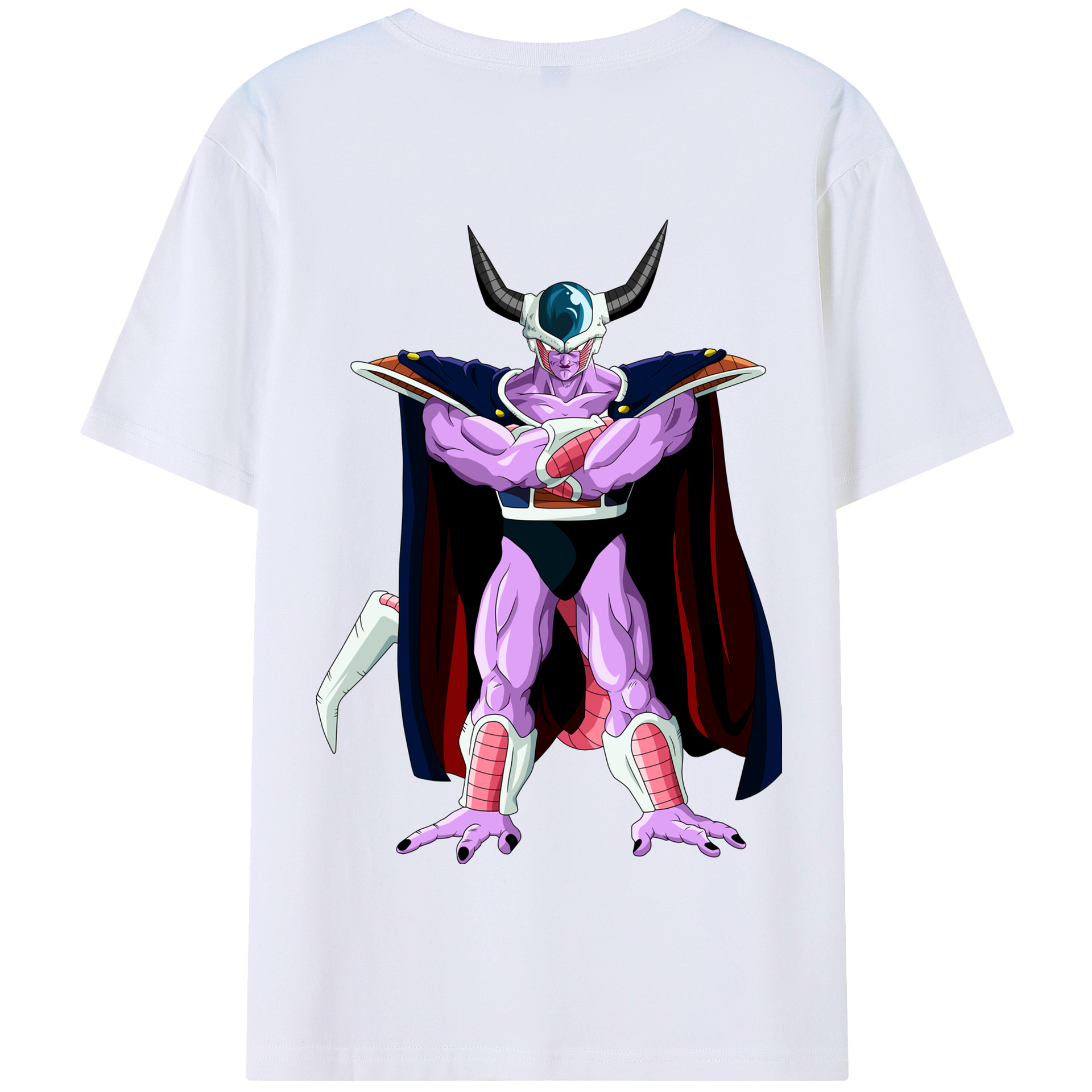 （画像用） ドラゴンボール コルド大王 DRAGON BALL King Cold 綿100％半袖Tシャツ（背面プリント）
