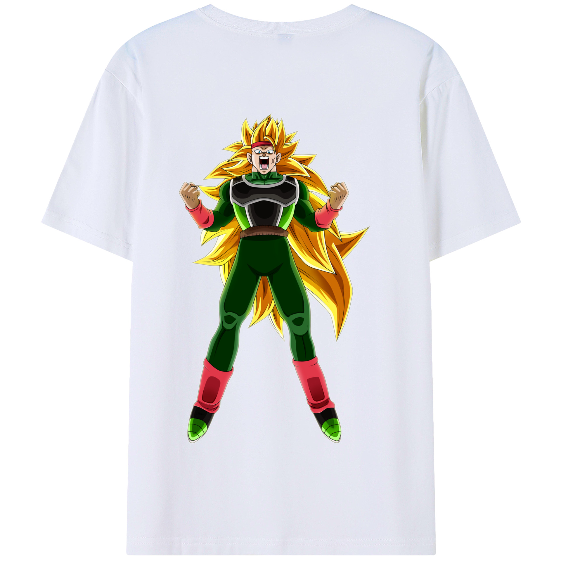 （画像用） ドラゴンボール ブロリー DRAGON BALL Broli 綿100％半袖Tシャツ（背面プリント）