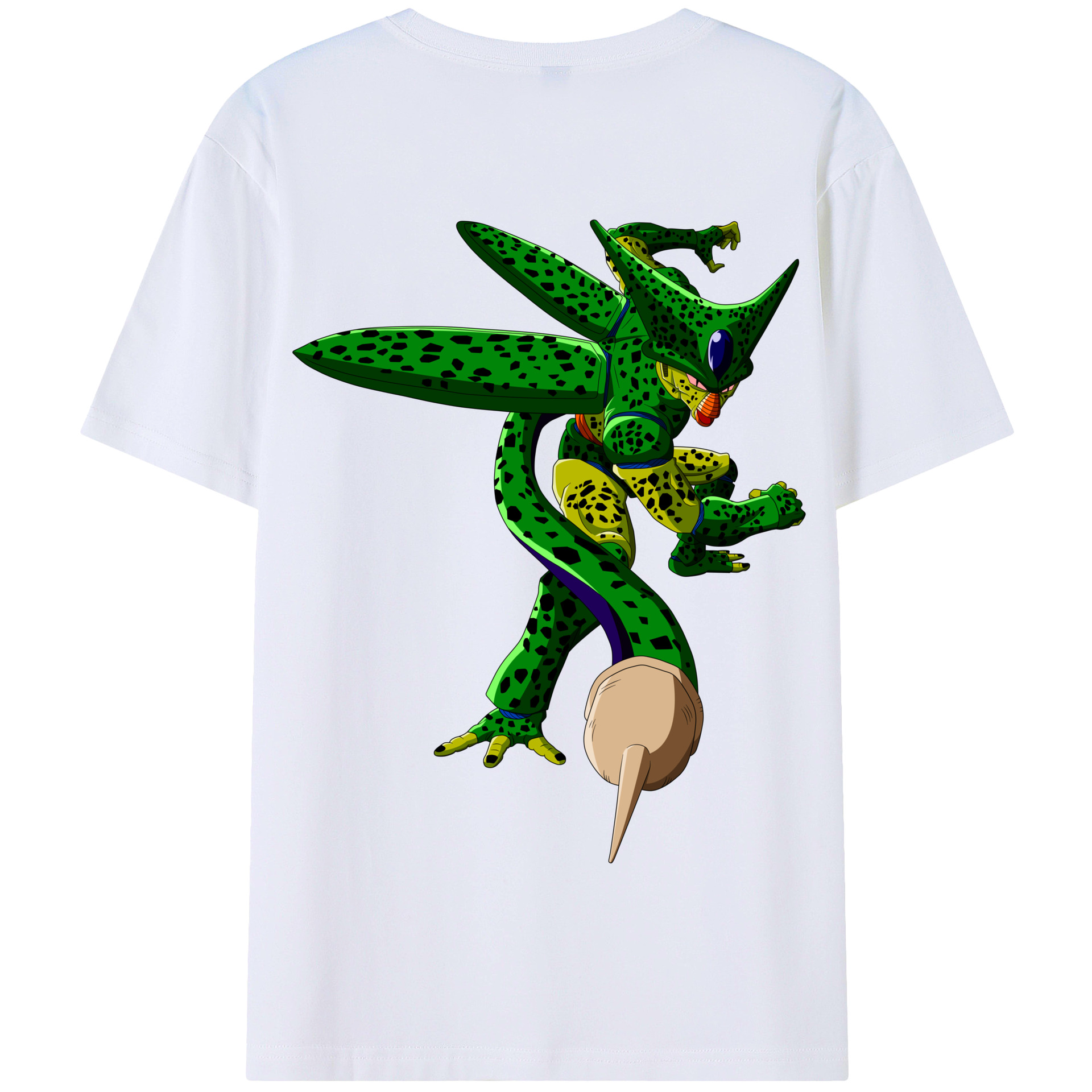 （画像用） ドラゴンボール セル DRAGON BALL Cell 綿100％半袖Tシャツ（背面プリント）