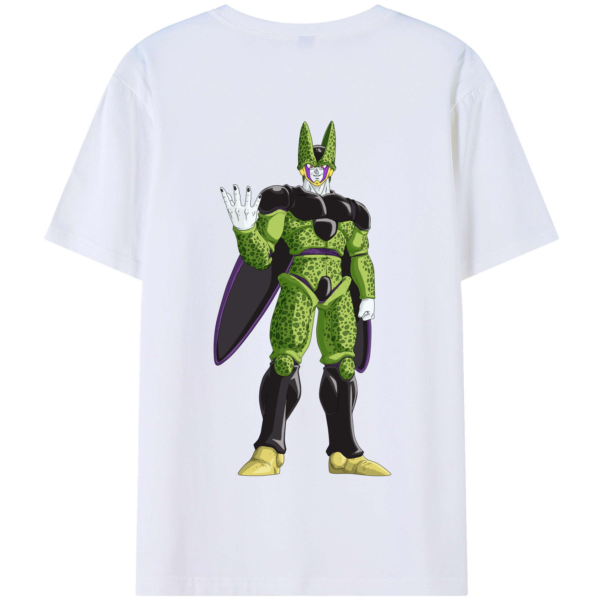 （画像用） ドラゴンボール セル DRAGON BALL Cell 綿100％半袖Tシャツ（背面プリント）
