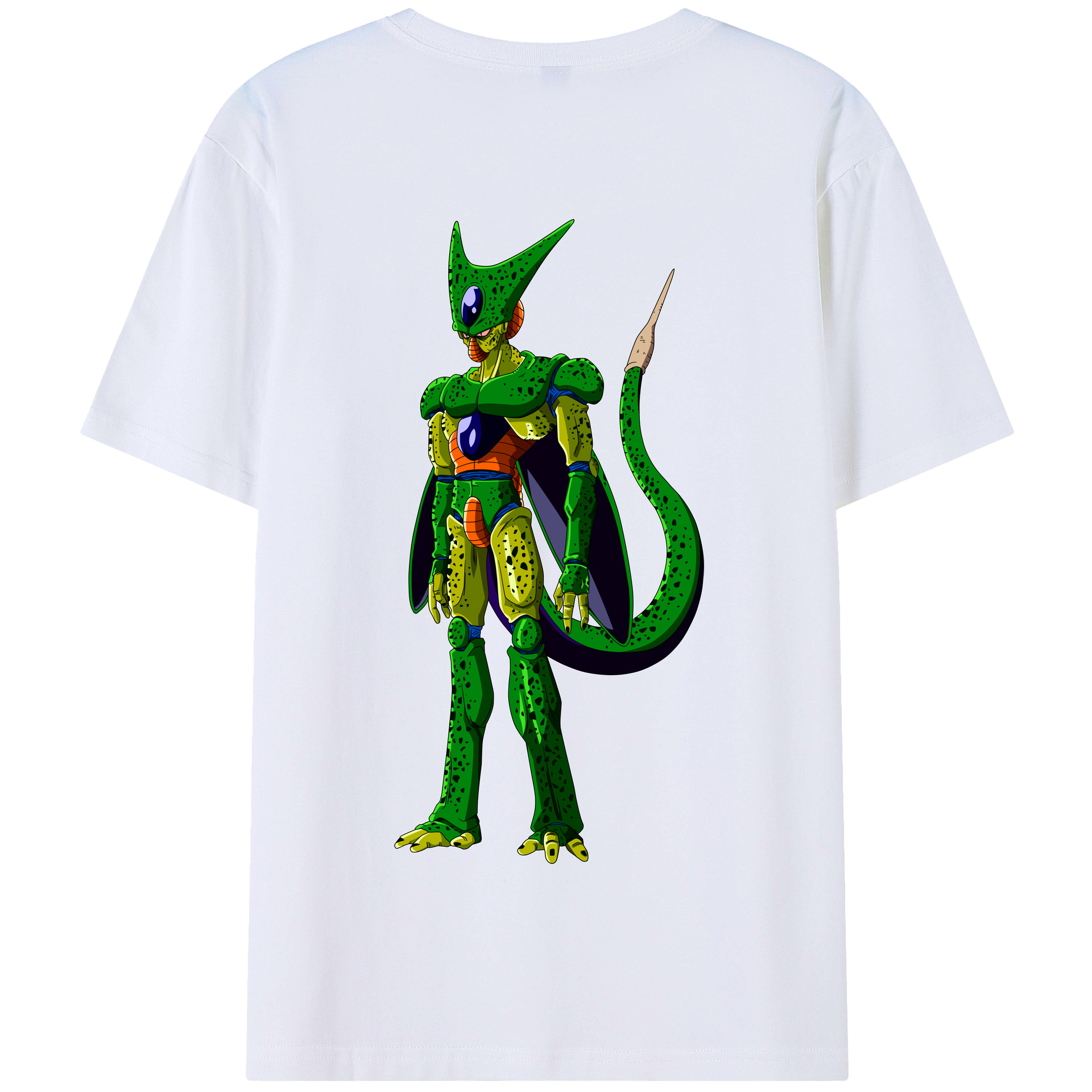 （画像用） ドラゴンボール セル DRAGON BALL Cell 綿100％半袖Tシャツ（背面プリント）