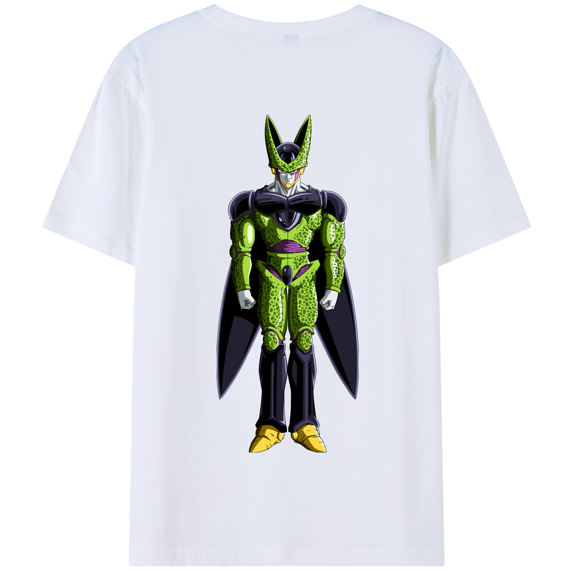 （画像用） ドラゴンボール セル DRAGON BALL Cell 綿100％半袖Tシャツ（背面プリント）