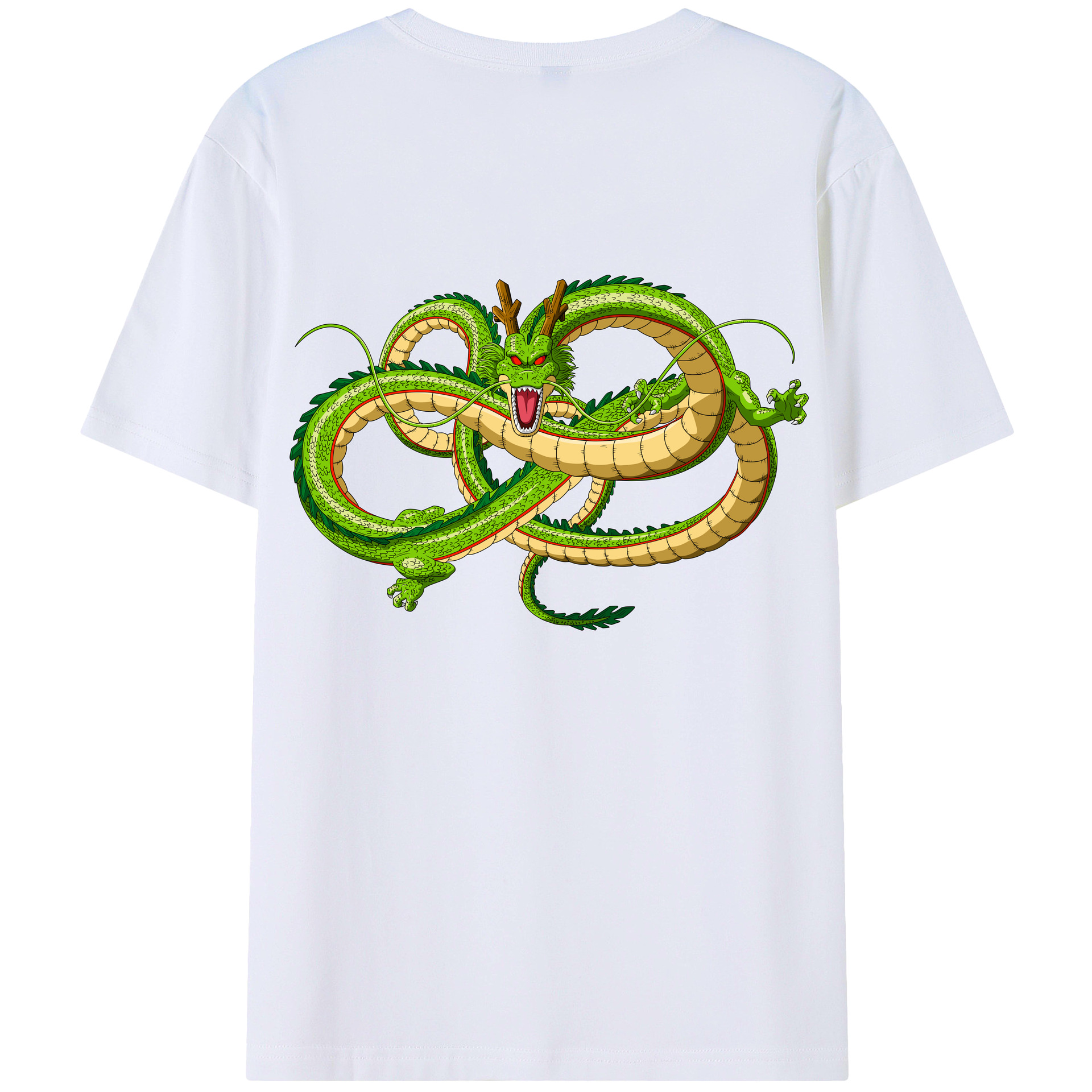 （画像用） ドラゴンボール 神龍 シェンロン DRAGON BALL Shenron 綿100％半袖Tシャツ（背面プリント）