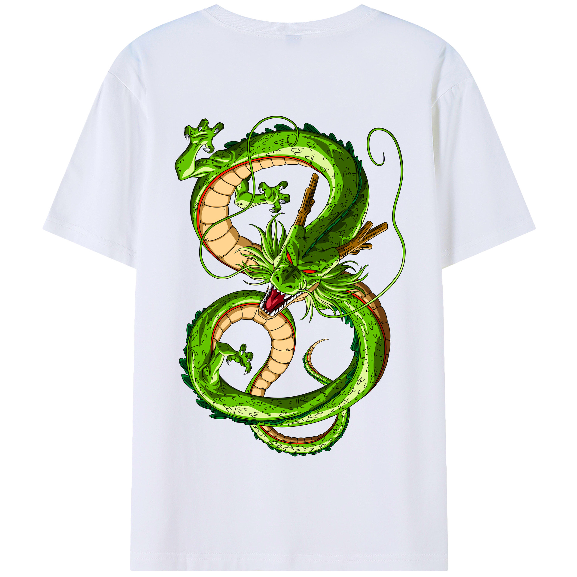 （画像用） ドラゴンボール 神龍 シェンロン DRAGON BALL Shenron 綿100％半袖Tシャツ（背面プリント）